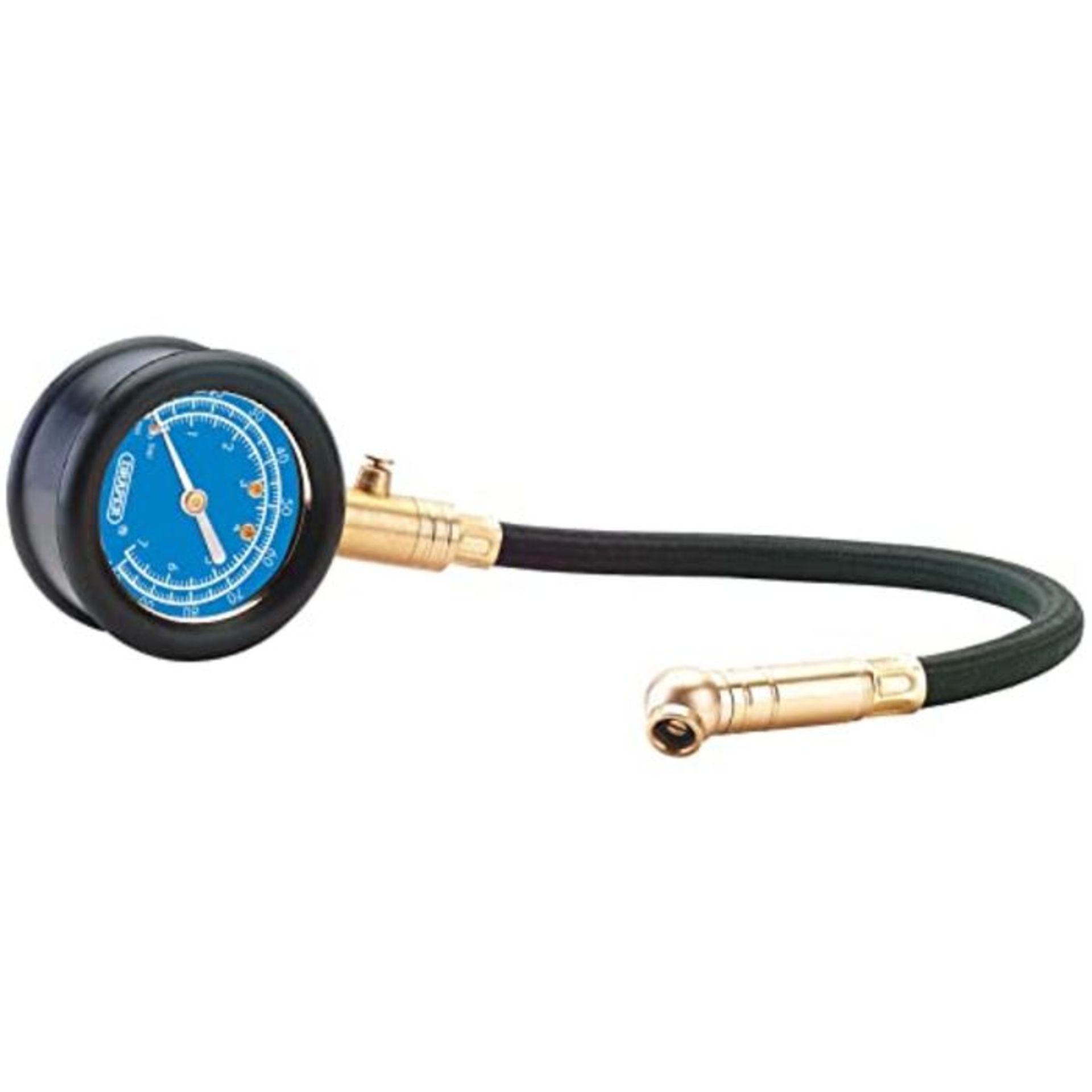 Draper 69924 Tyre Pressure Gauge with Flexible Hose