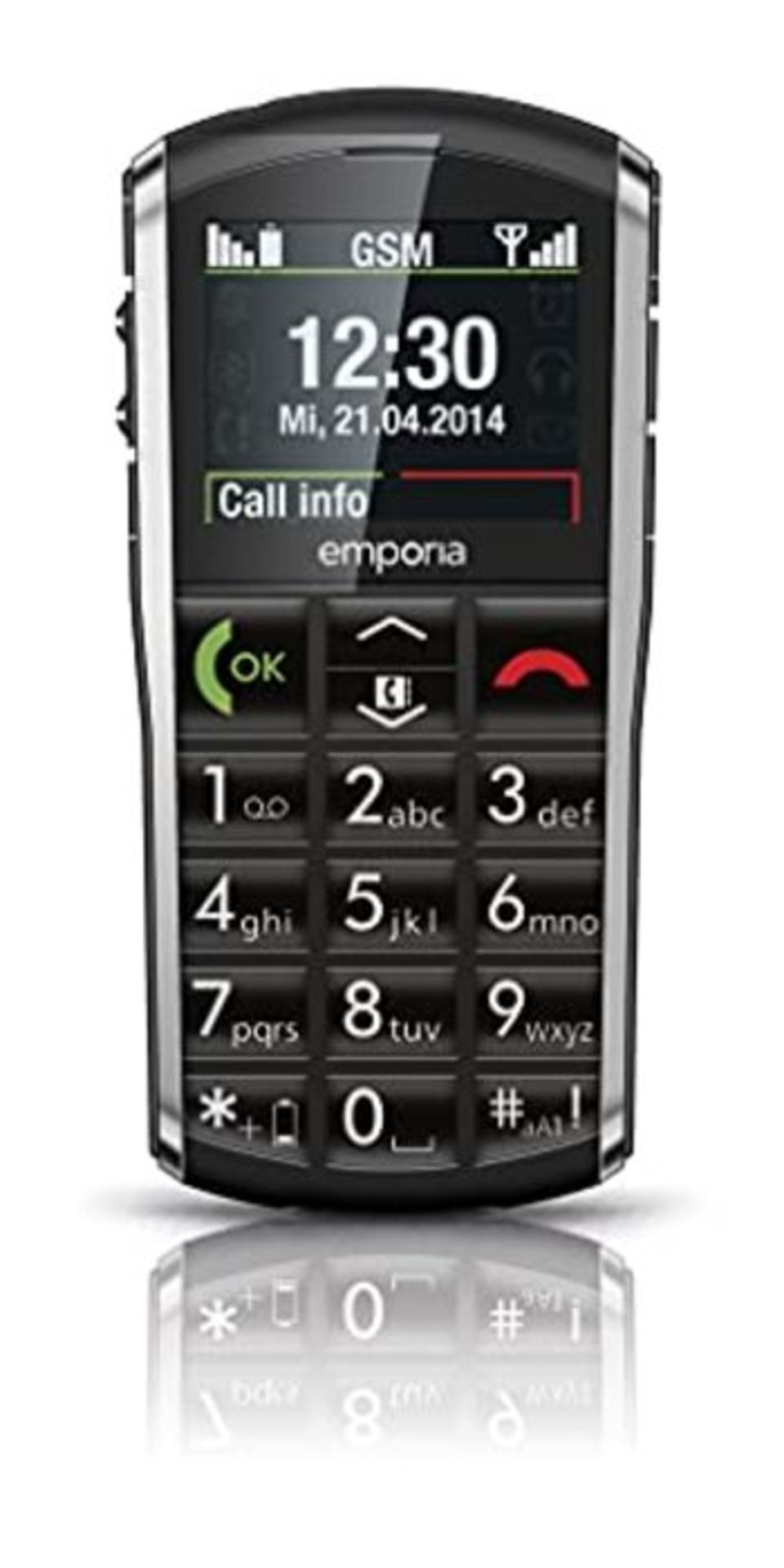 emporiaPURE | Seniorenhandy | Tastenhandy ohne Vertrag | Mobiltelefon mit Notruftaste