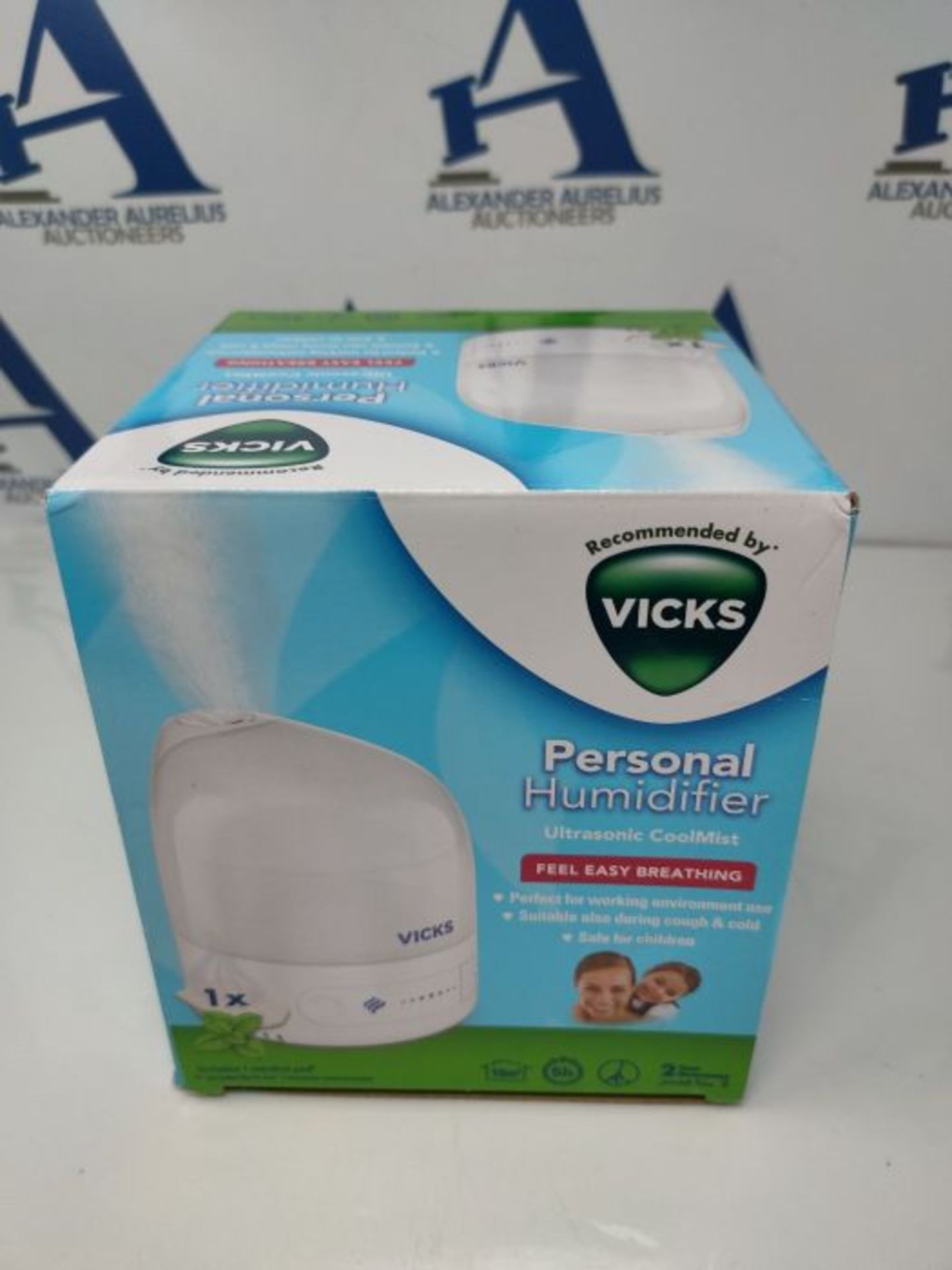 Vicks Personal Cool Mist Ultrasonic Humidifier - Small, Easy to Use, Quiet - Constant - Image 2 of 3