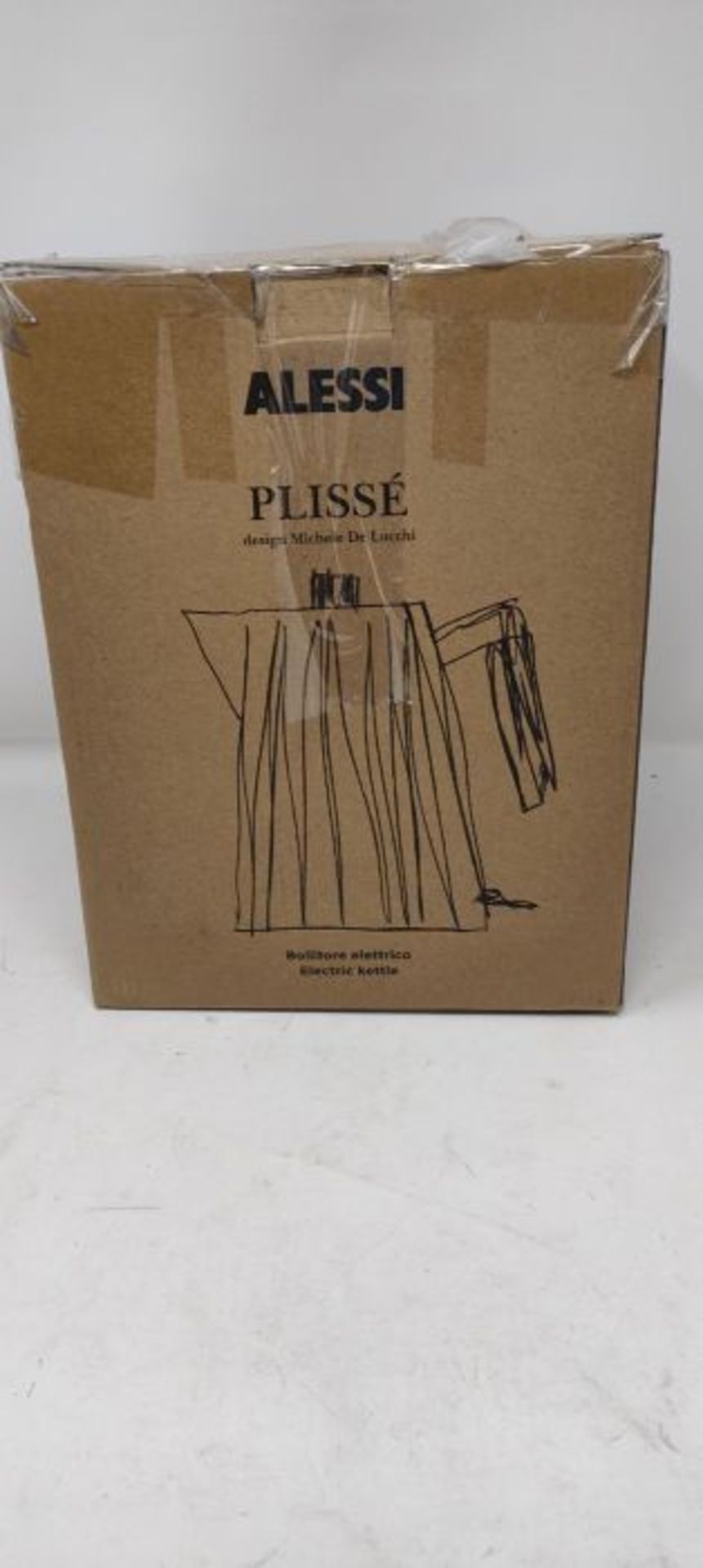 RRP £79.00 Alessi Plissè MDL06/1 R - Design Elektrischer Wasserkocher aus Thermoplastischem Harz