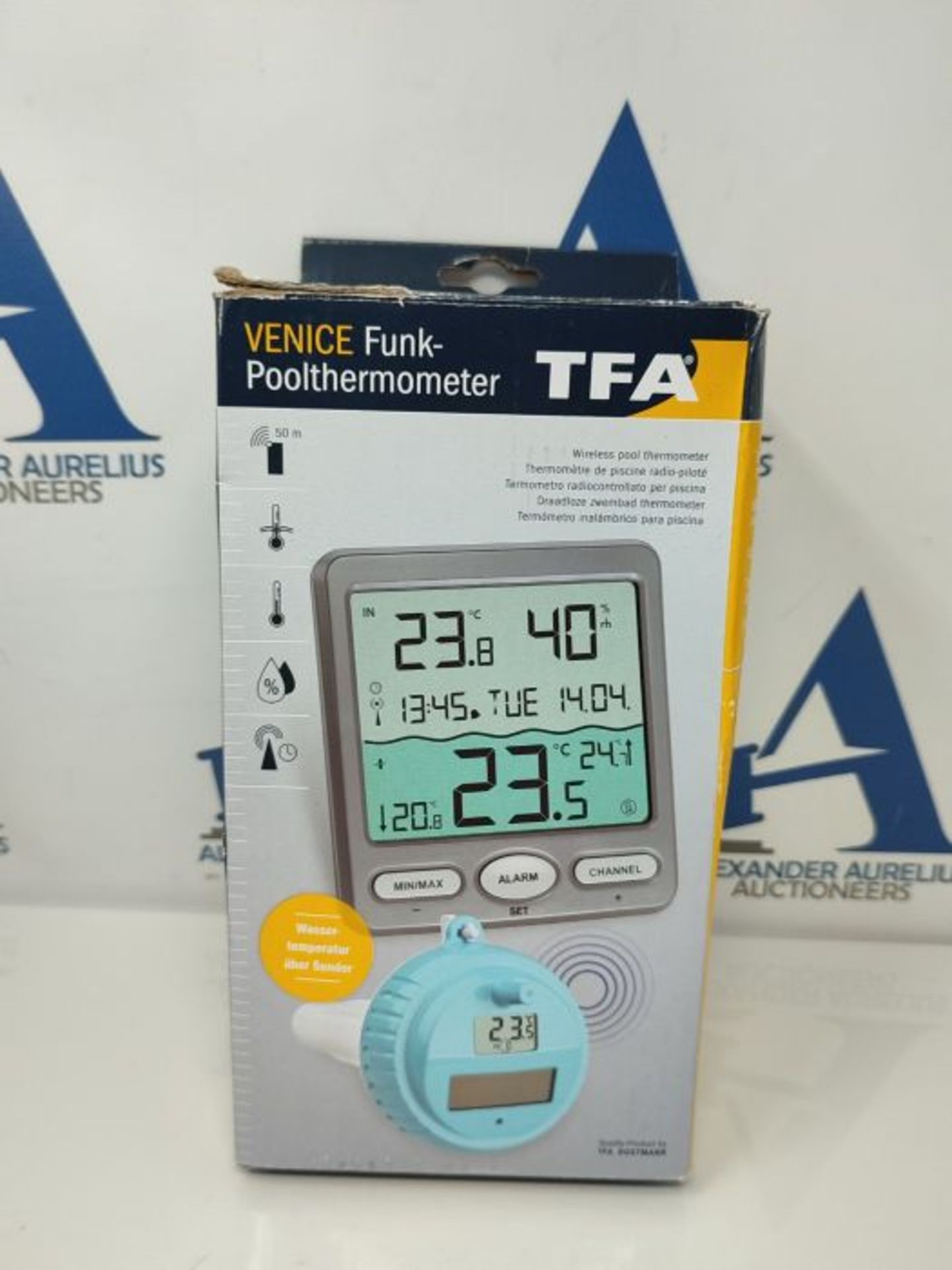 TFA-Dostmann Pool Thermometer VENICE 30,3056,10, for Monitoring of Temperature of Wate - Image 2 of 3