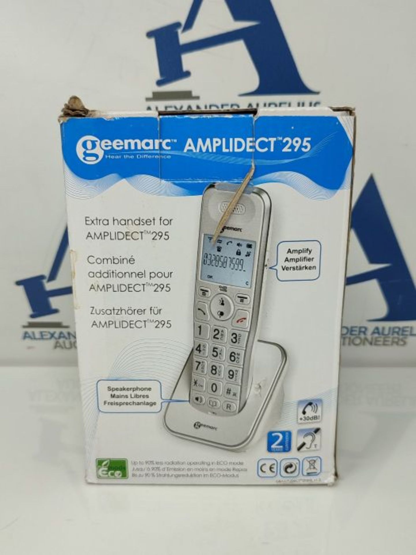 GEEMARC ADDITIONAL HANDSET for AMPLIDECT 295 RANGE - Hearing Aid Compatible- Extra Lou - Image 2 of 3