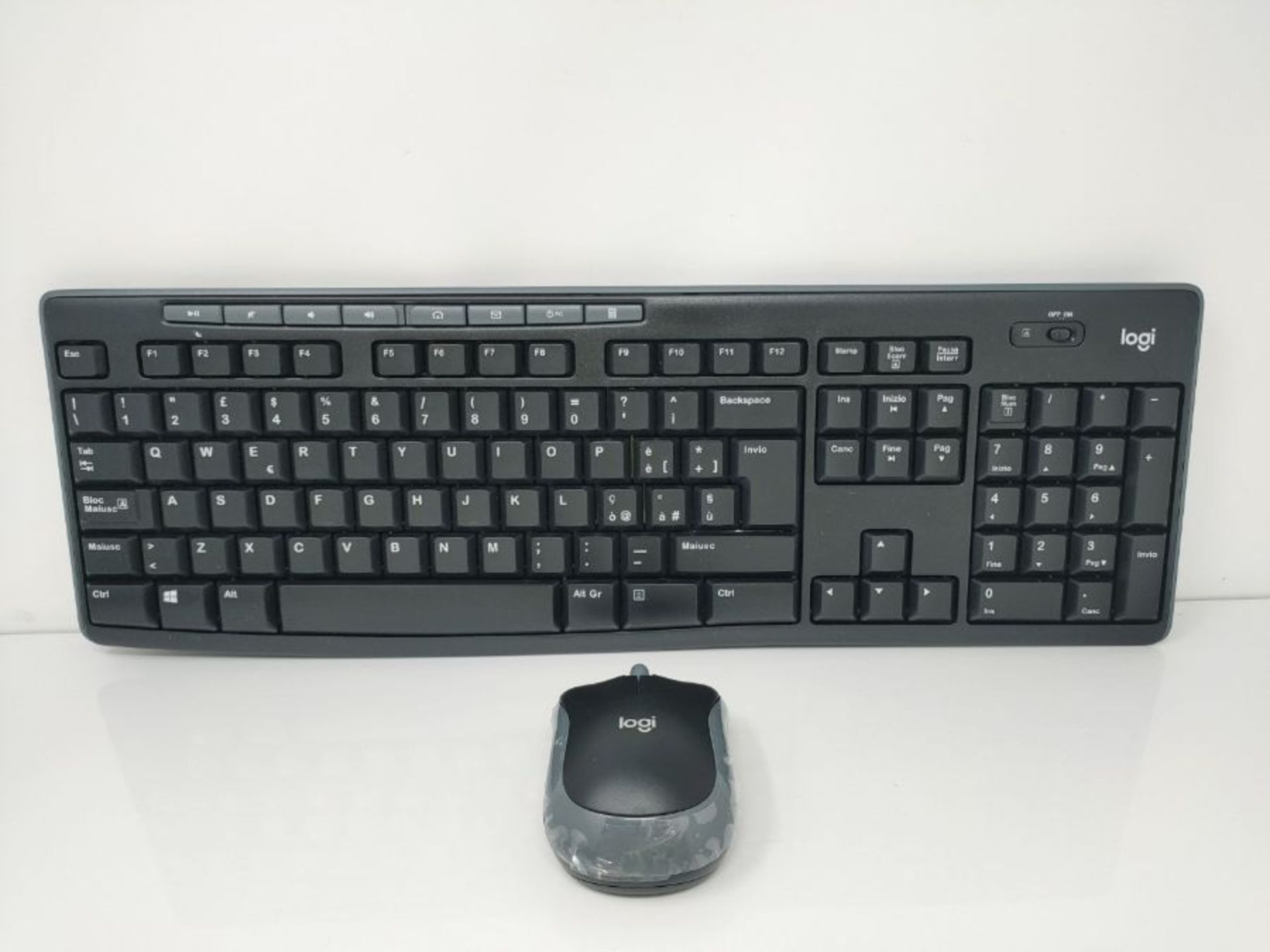 Logitech MK270 Wireless Keyboard and Mouse Combo for Windows, QWERTY Italian Layout - - Image 2 of 2
