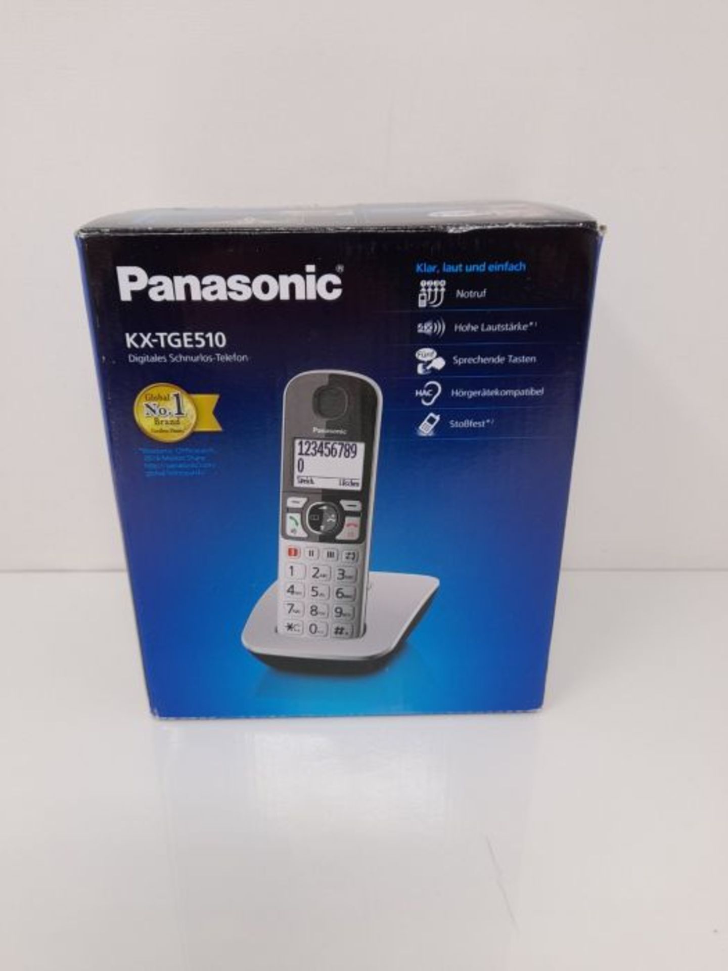 RRP £56.00 Panasonic KX-TGE510GS silver-black