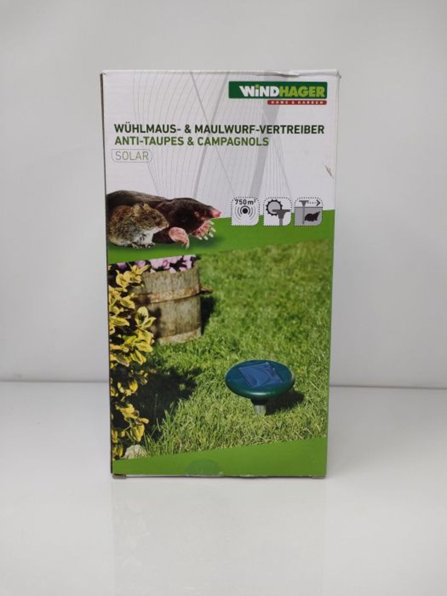 Windhager Vole deterrent, solar 4 star, vole repellent, mole repellent, mole repellent