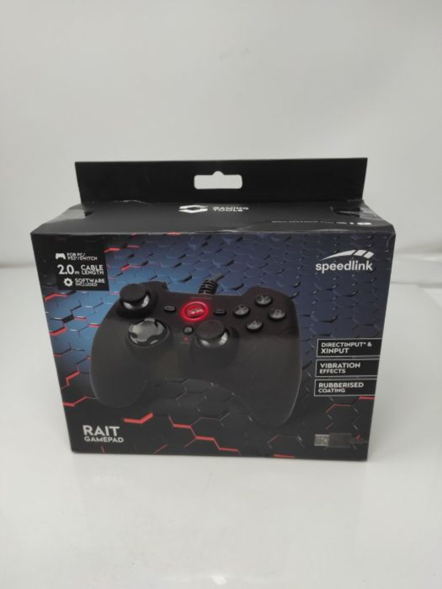 Speedlink RAIT Gamepad - wired gamepad with vibration function, for PC/PS3/Switch, bla - Image 2 of 3