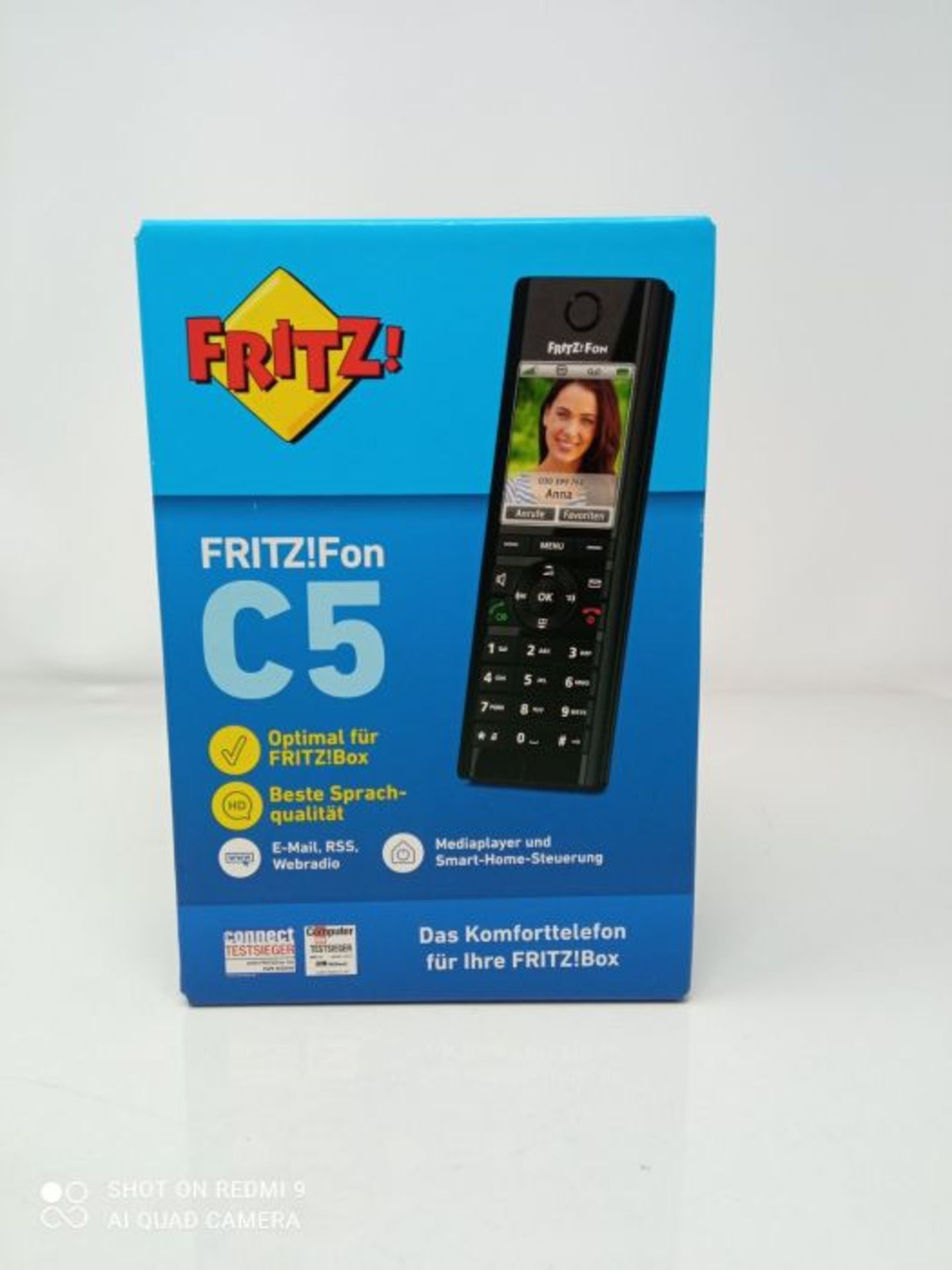 RRP £56.00 AVM FRITZ!Fon C5 DECT-Komforttelefon (hochwertiges Farbdisplay, HD-Telefonie, Internet