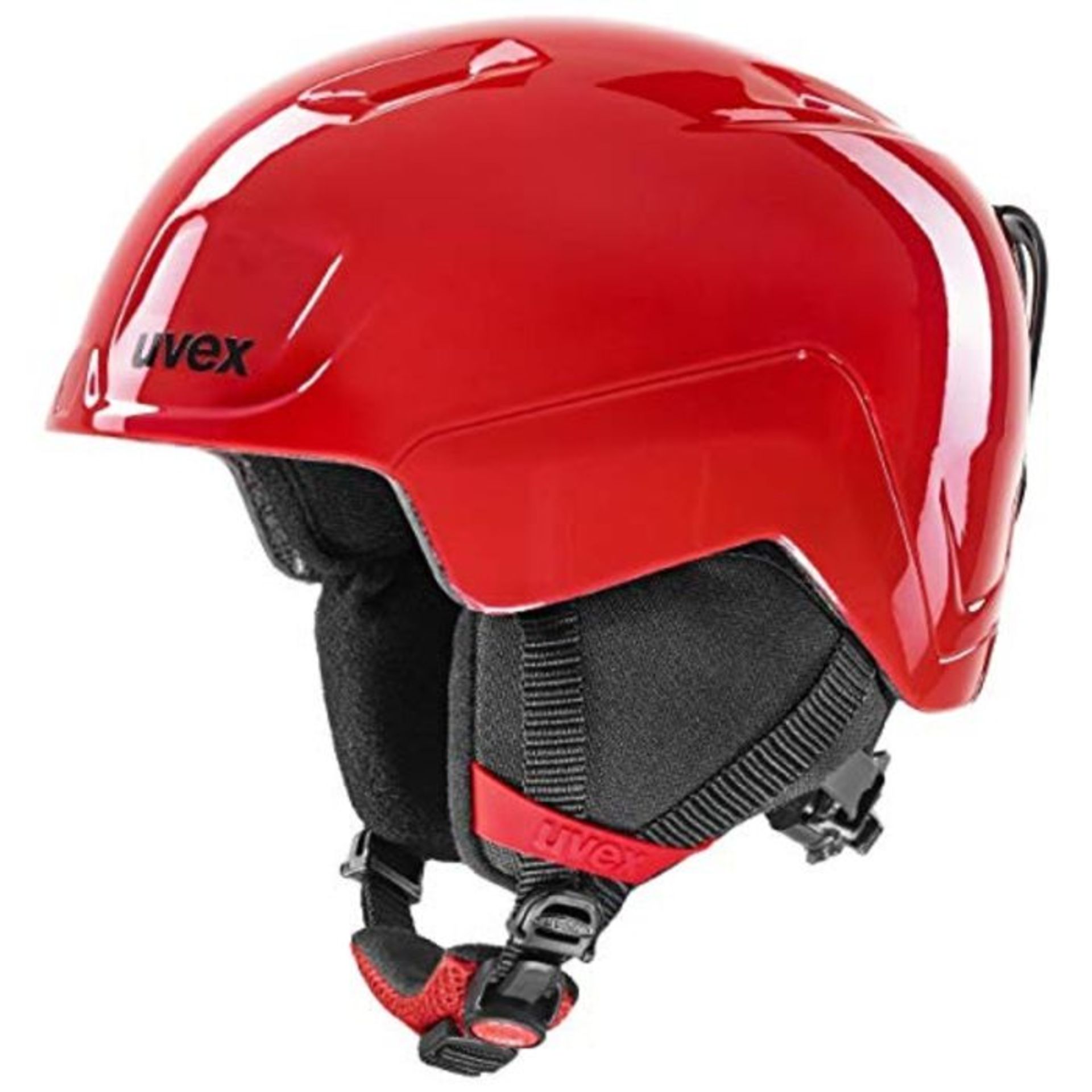 uvex Unisex Jugend heyya Skihelm, fire red, 46-50 cm