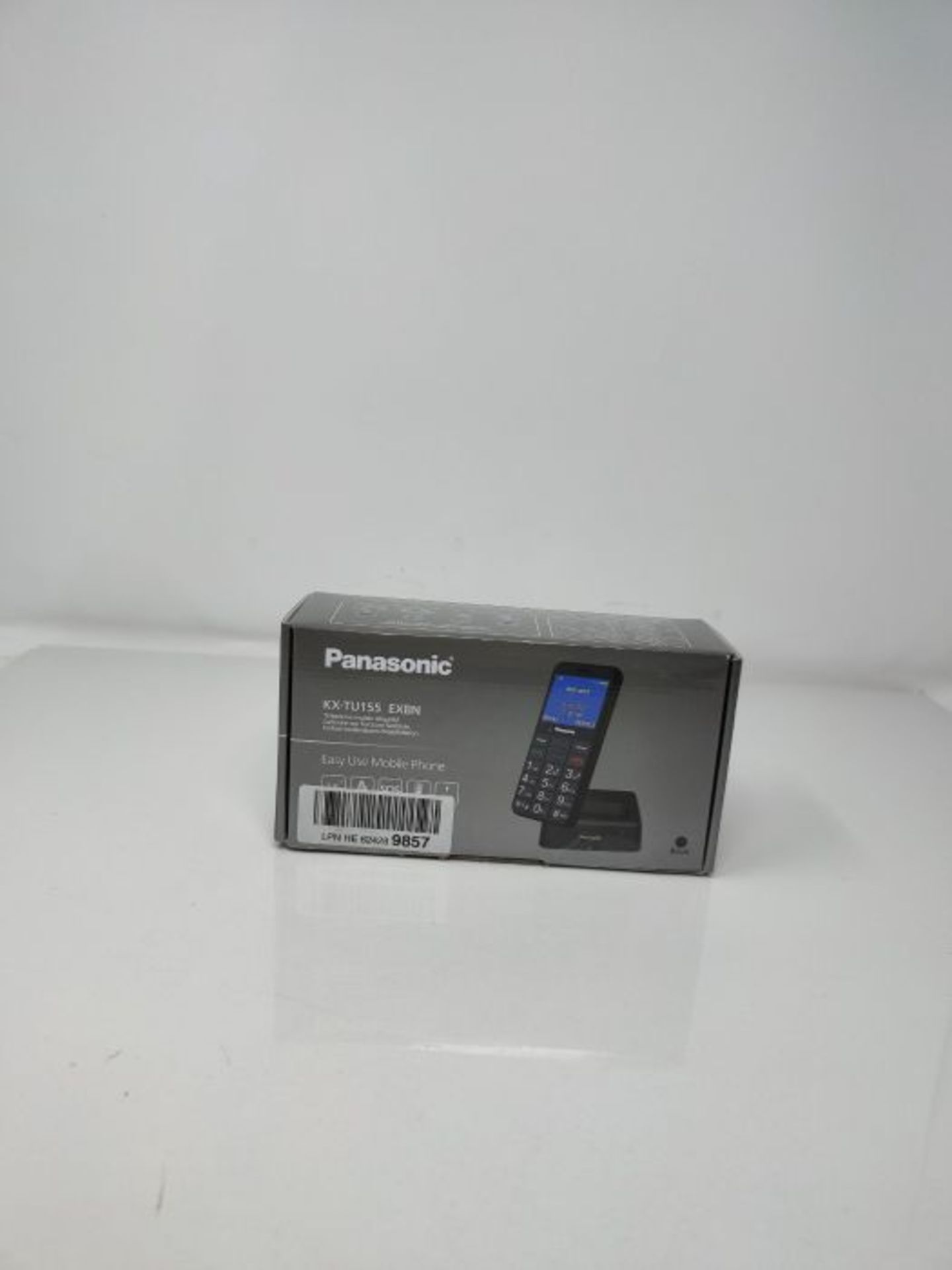 Panasonic KX-TU155EXBN Seniorenhandy (SOS-Notfalltaste, Hörgerätekompatibel, Taschen