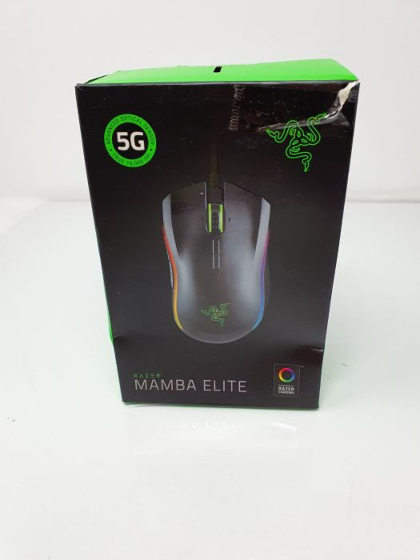 RRP £56.00 Razer Mamba Elite Gaming Mouse with 16.000 DPI 5G Optical Sensor, 9 Programmable Butto - Image 2 of 3
