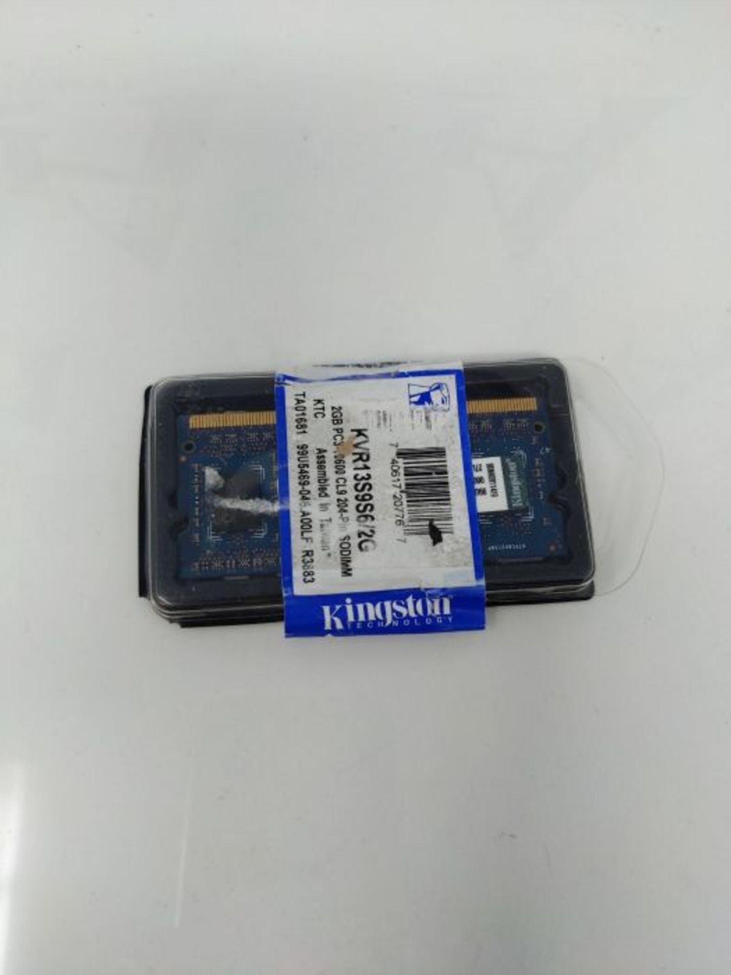 Kingston KVR13S9S6/2 2 GB 1333 MHz DDR3 Non-ECC CL9 204-Pin SO-DIMM Value RAM Memory, - Image 2 of 3