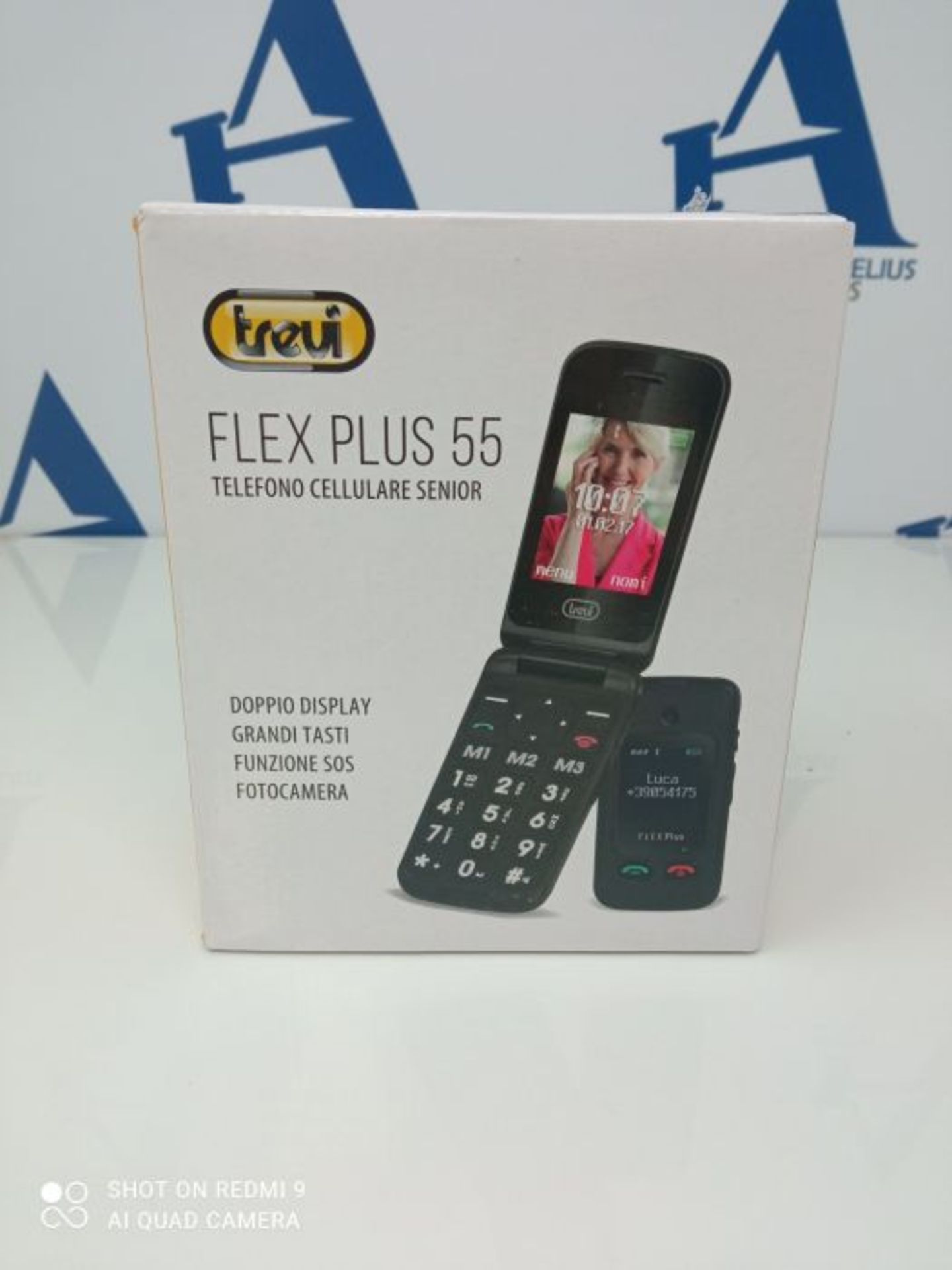 RRP £54.00 Trevi FLEX PLUS 55 Telefono Cellulare per Anziani a Conchiglia con grandi tasti, grand - Image 2 of 3