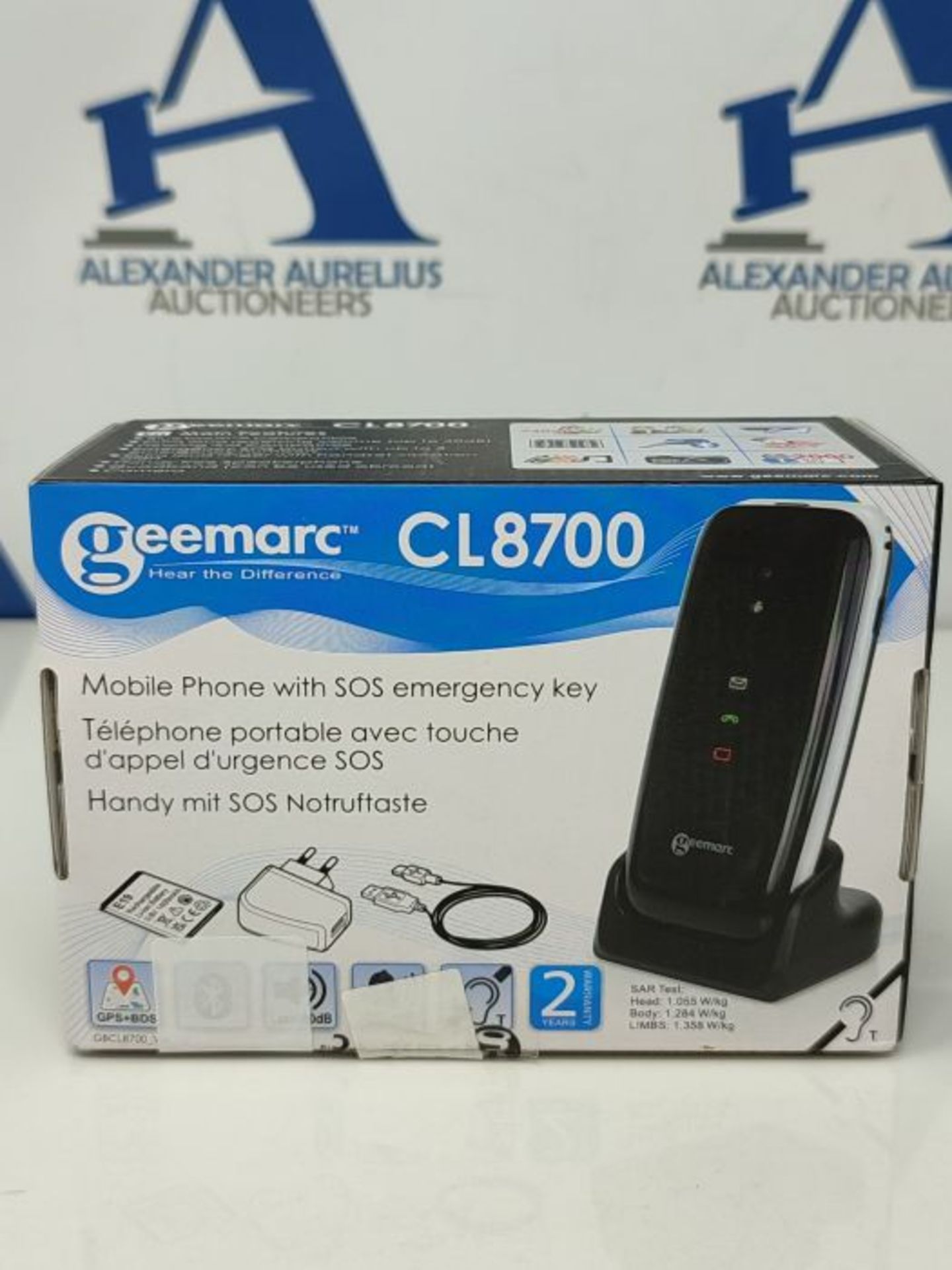 RRP £97.00 Geemarc CL8700-4G Amplified Clamshell Mobile Phone with Large Keys, SOS Function and O - Image 2 of 3