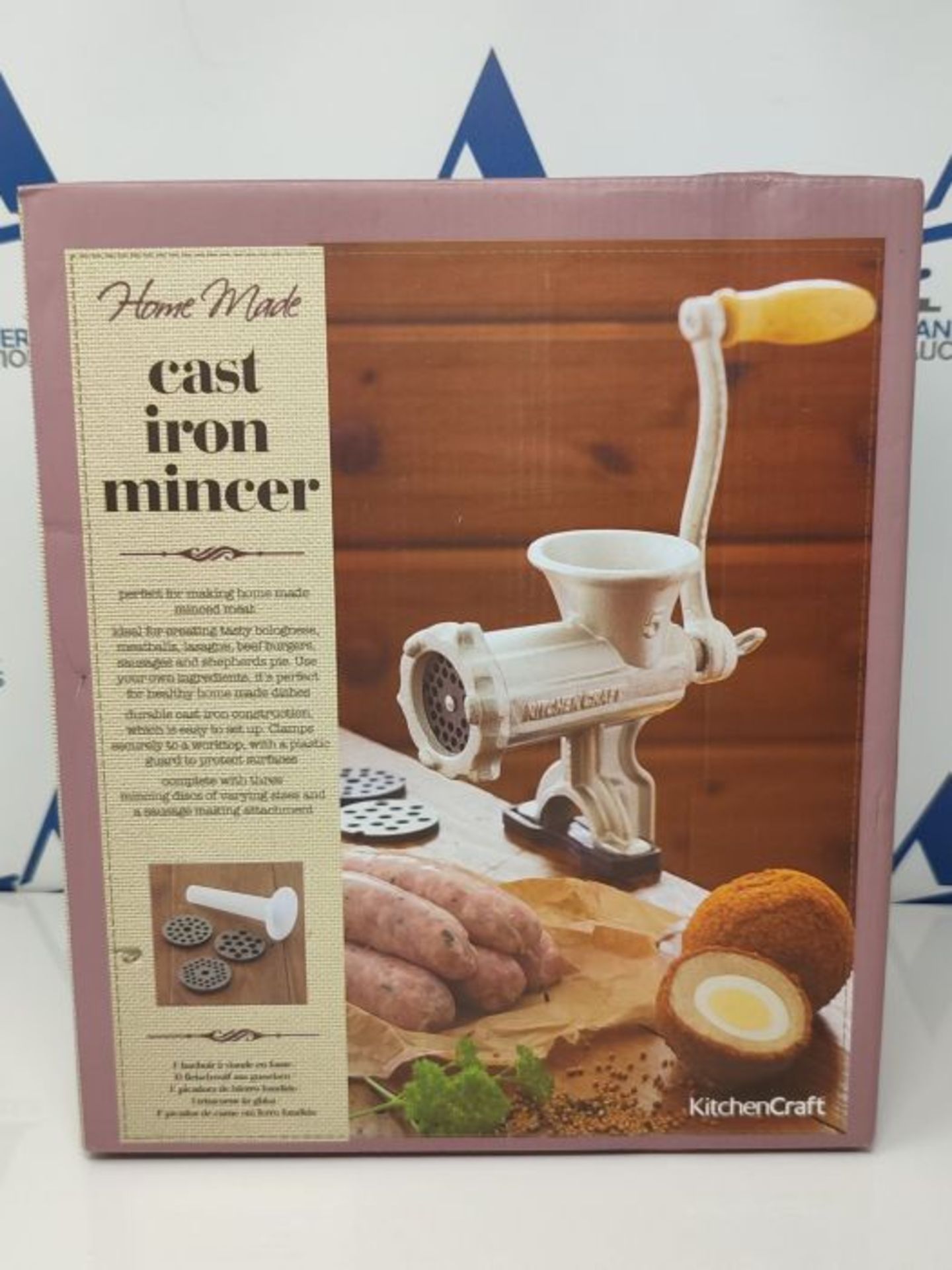 KitchenCraft Meat Mincer in Gift Box, Home Made No. 5, Manual Mincer, Cast Iron, 27 x - Image 2 of 3