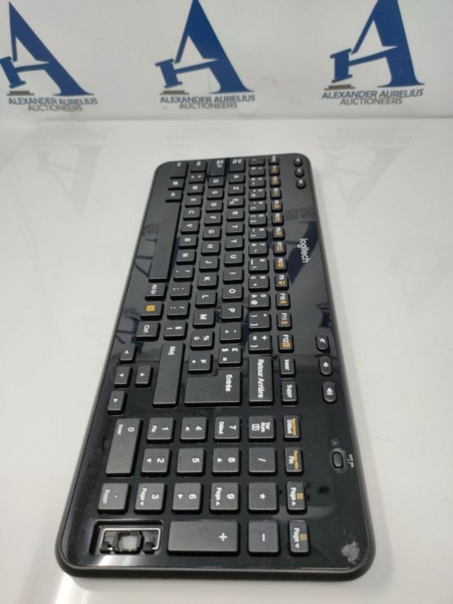 Logitech K360 Compact Wireless Keyboard for Windows, AZERTY French Layout - Black - Image 2 of 3