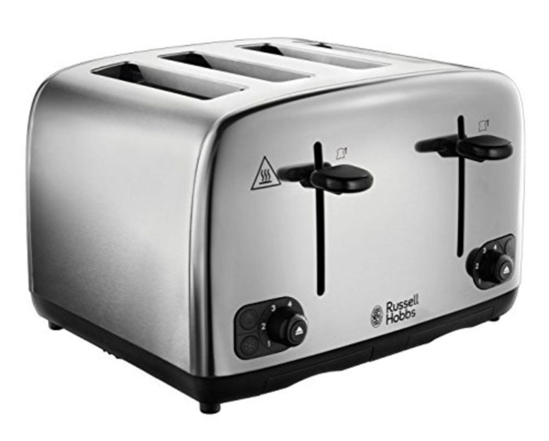 Russell Hobbs 24090 Adventure Four Slice, Brushed Polished Stainless Steel Toaster