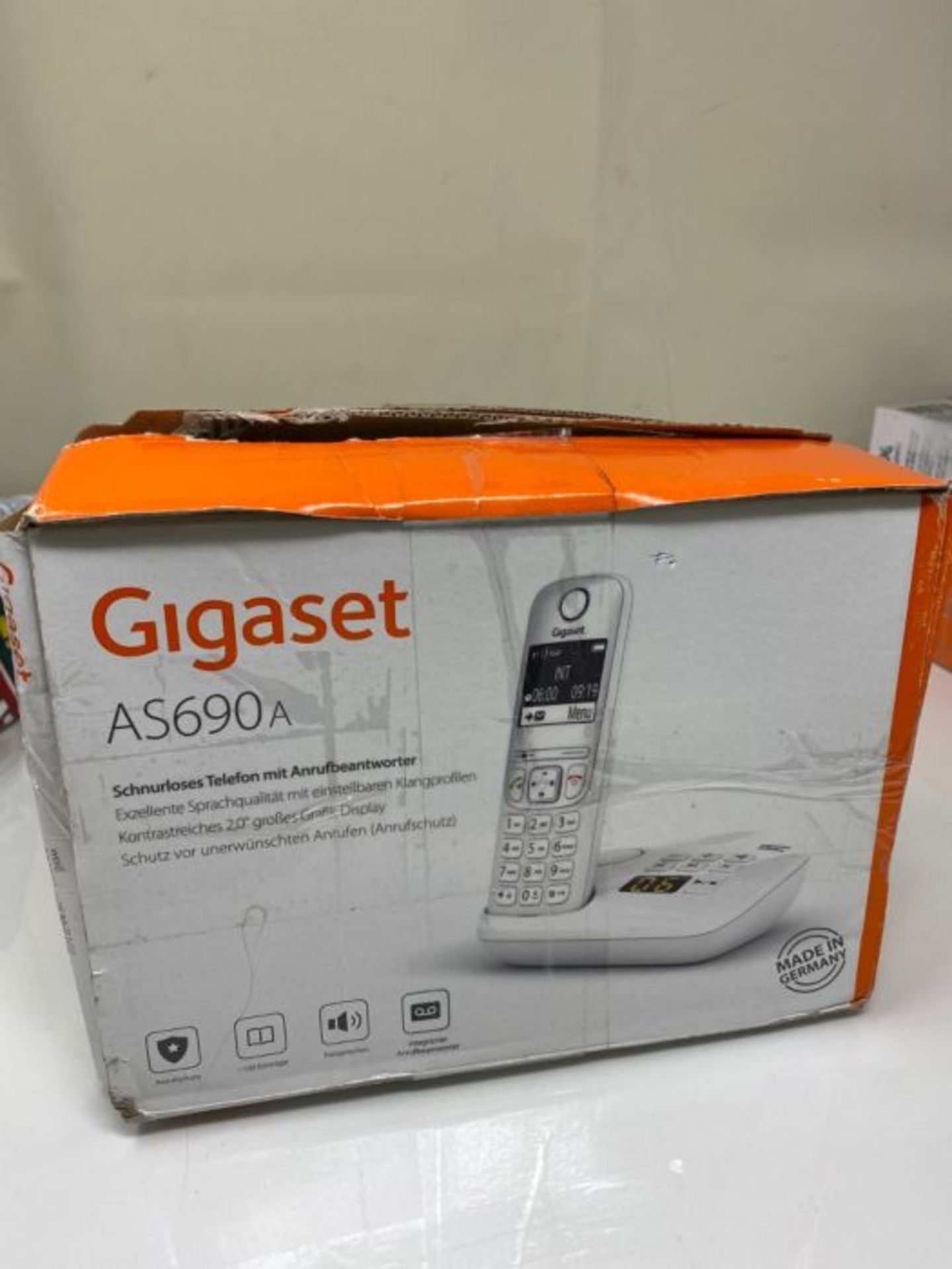 Gigaset AS690A, Schnurloses Telefon mit Anrufbeantworter - großes, kontrastreiches Di