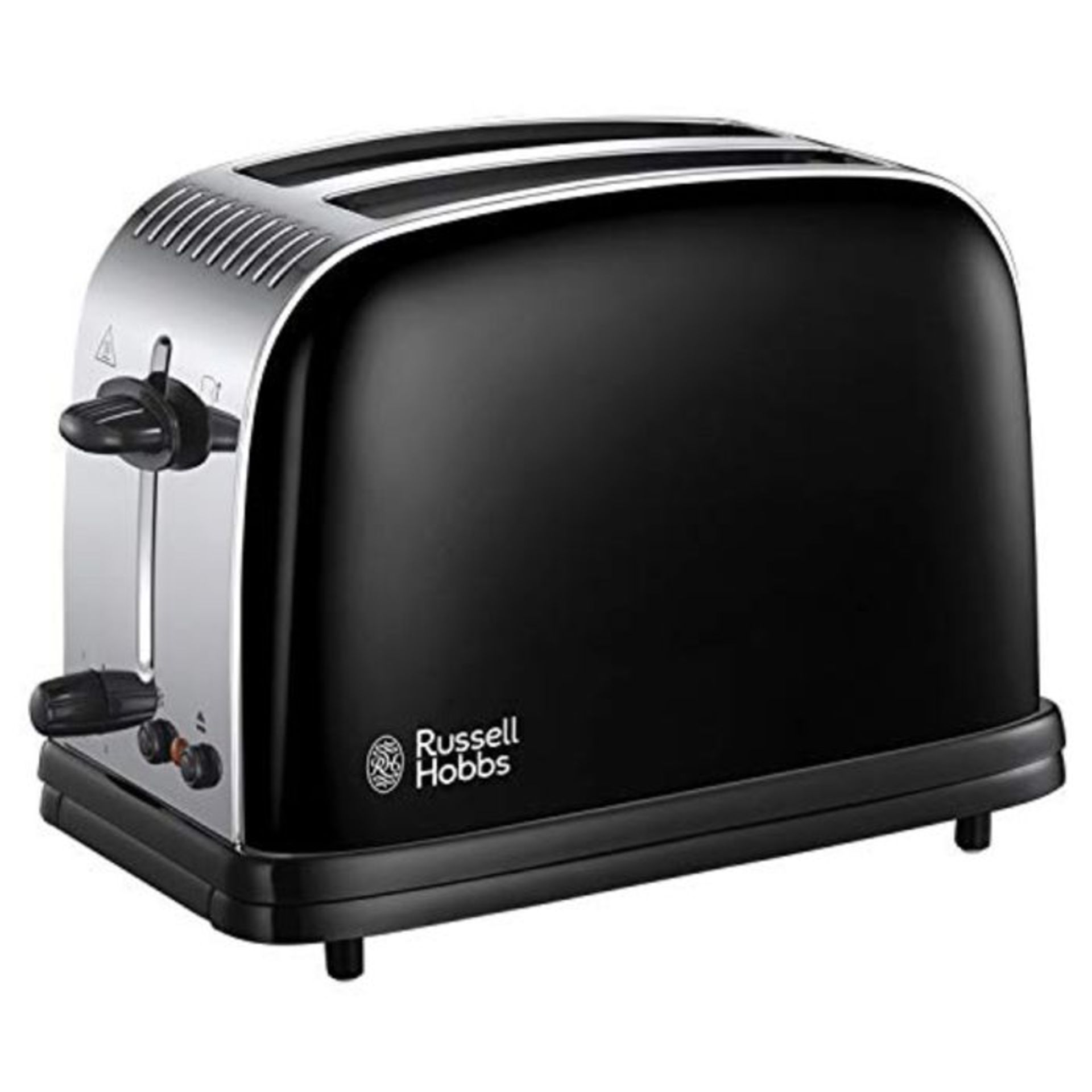 Russell Hobbs 23331 Stainless Steel 2 Slice Toaster, Black