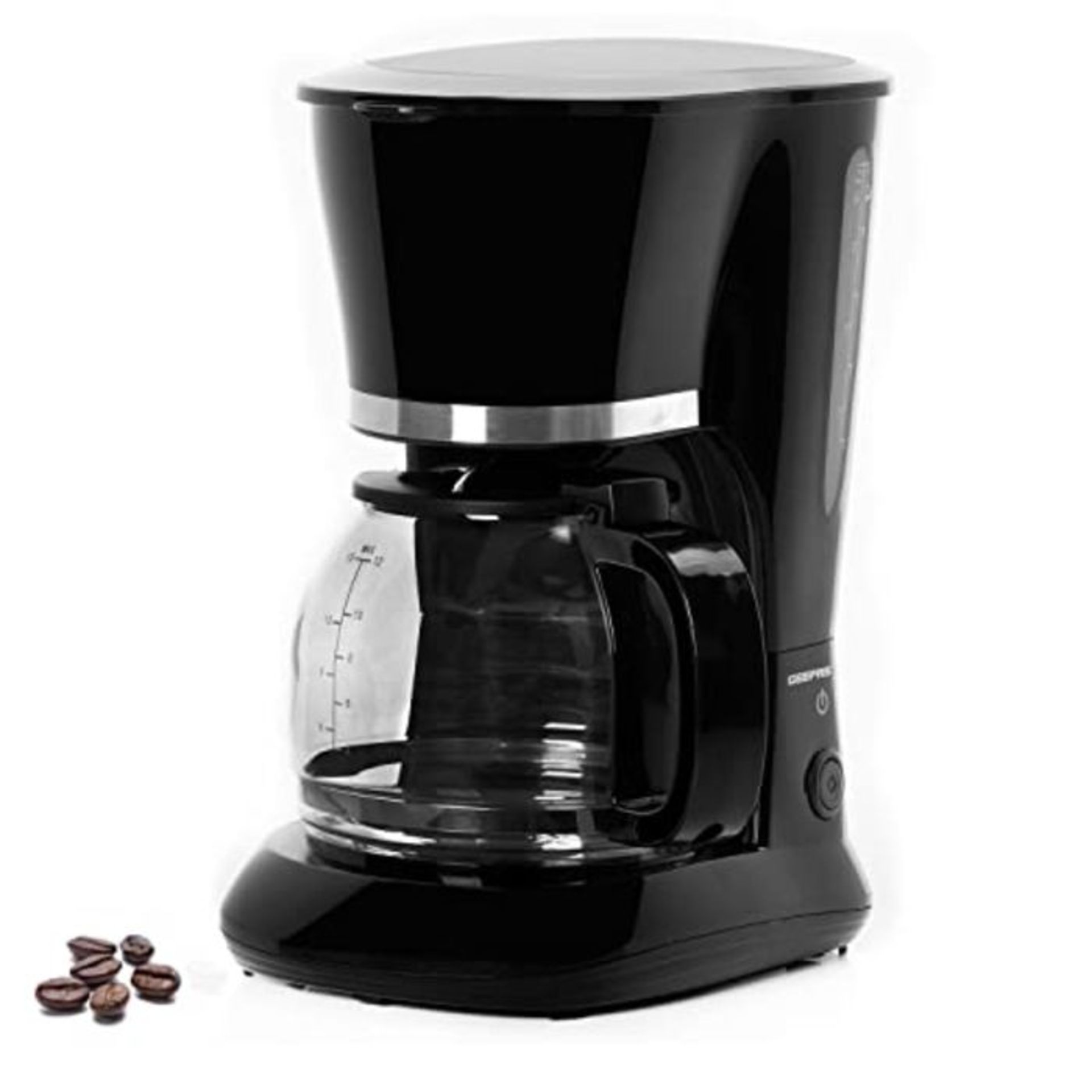 [INCOMPLETE] GEEPAS 1.5L Filter Coffee Machine | 800W Coffee Maker for Instant Coffee,