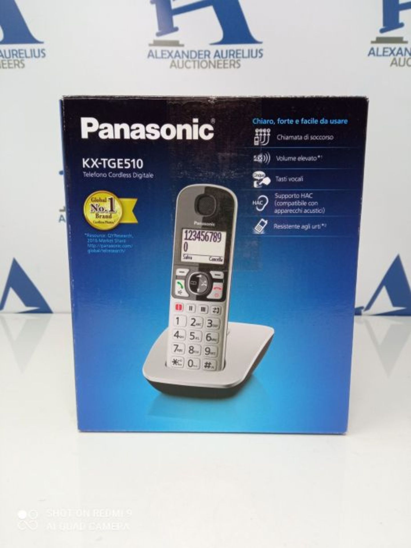 Panasonic KX-TGE510JTS Cordless Telephone (DECT), Large Backlit Screen, Large Keys, Am - Image 2 of 3
