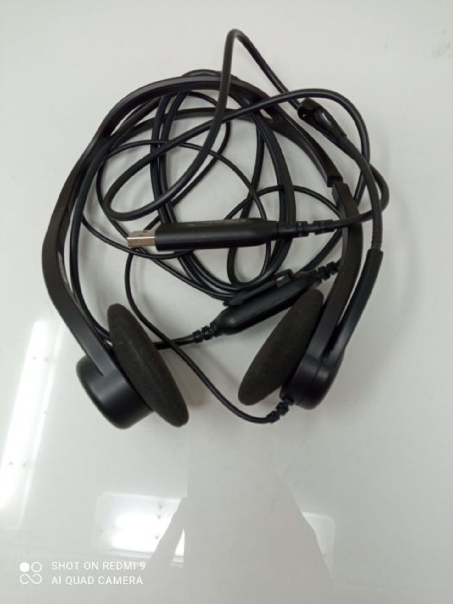 Logitech 960 Wired Headset, Stereo Headphones with Noise-Cancelling Microphone, USB, L - Image 3 of 3