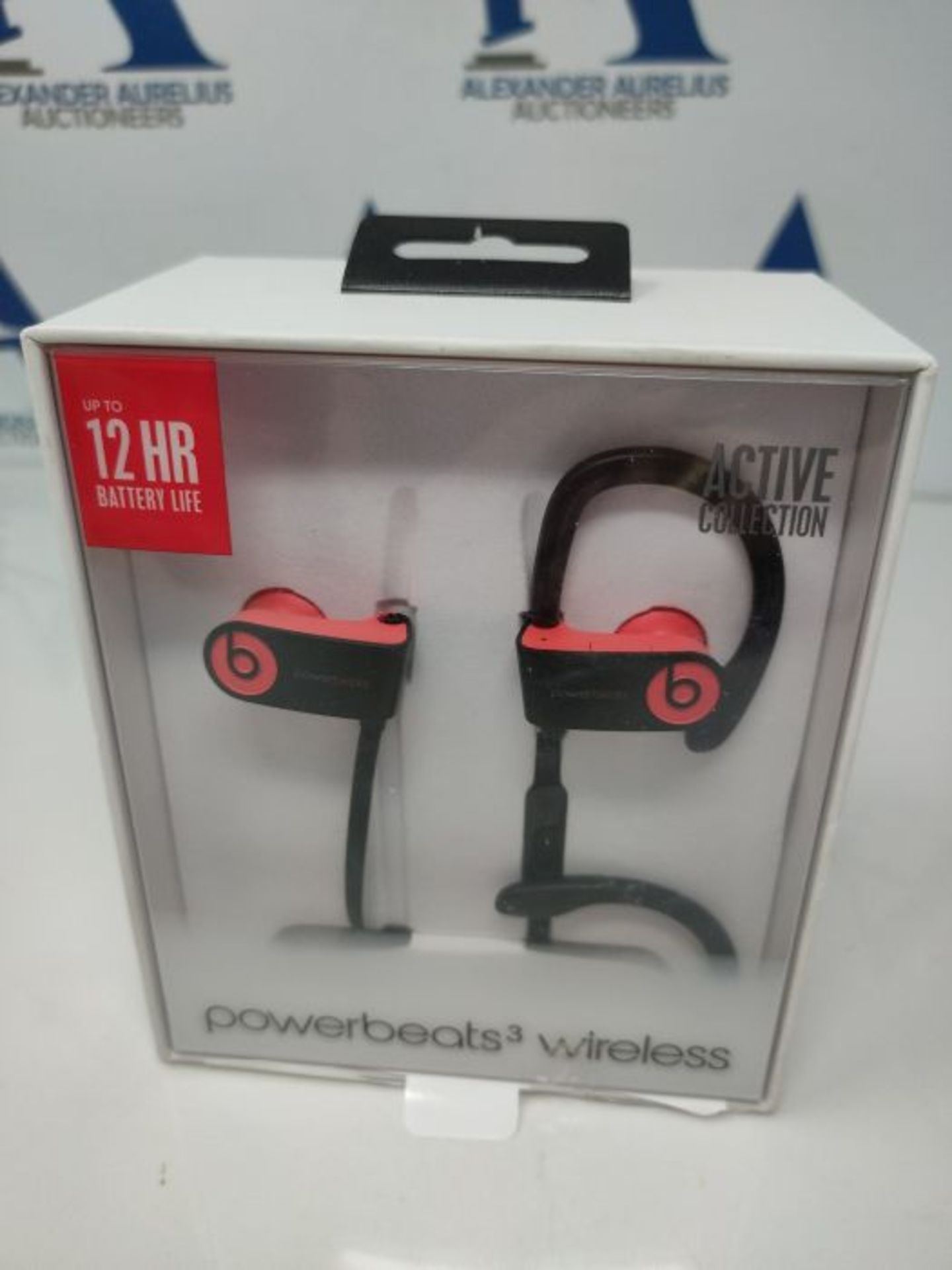RRP £150.00 Beats by Dr. Dre Powerbeats3 Wireless Earphones - Siren Red - Image 2 of 3