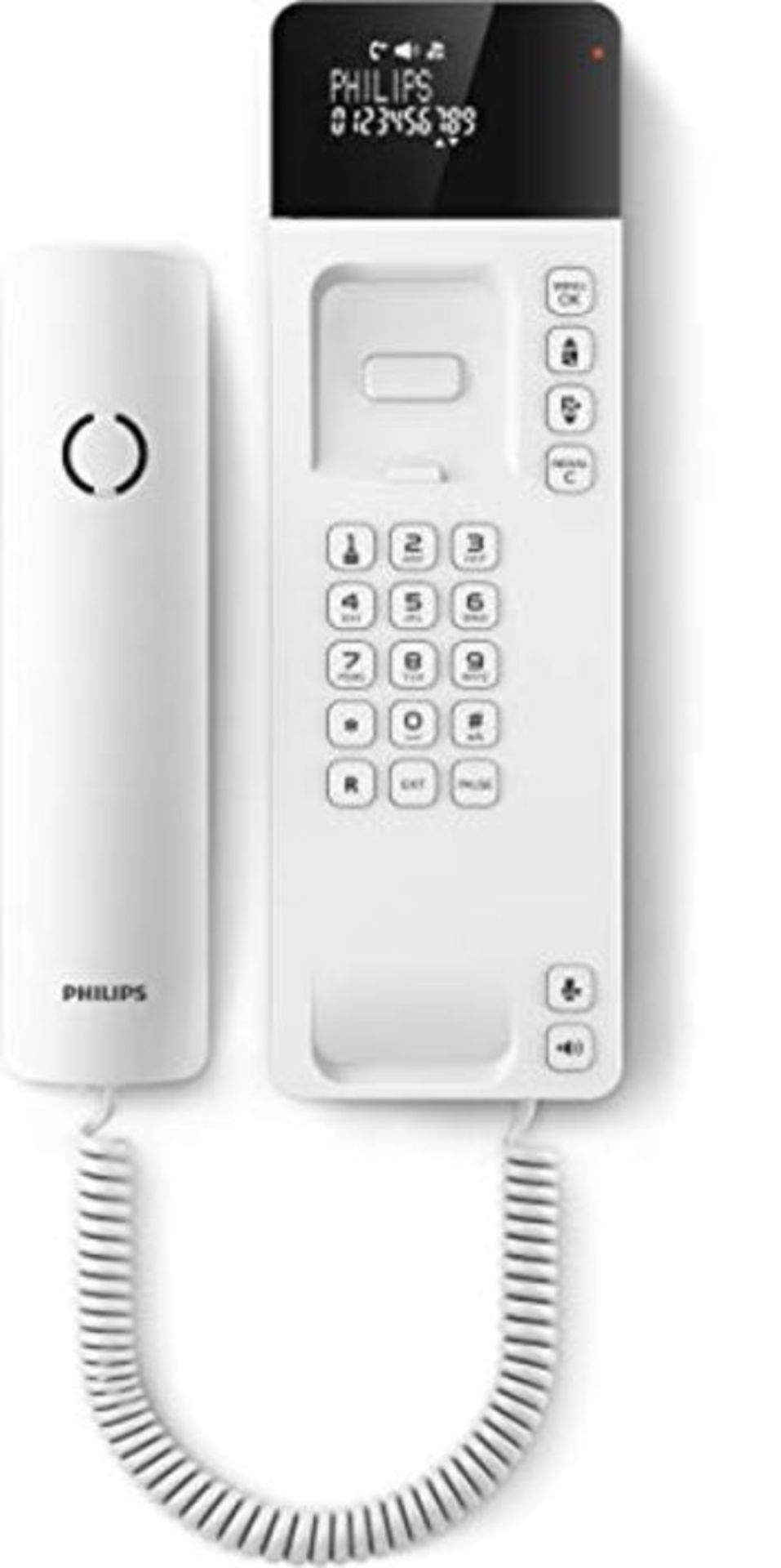 Philips Kabelgebundenes Telefon M110W/38 - Telefondesign Scala mit LCD Display - Speic