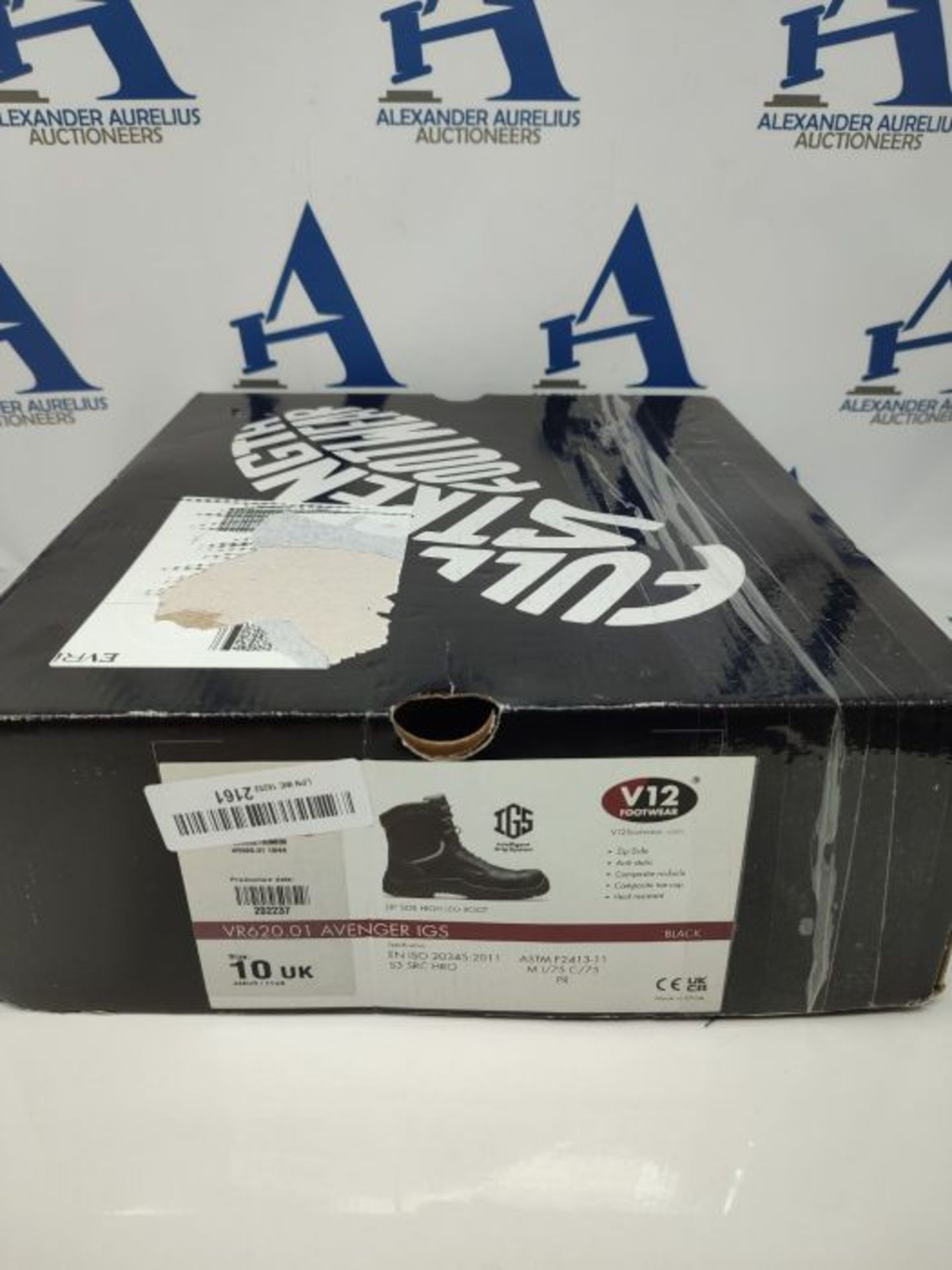 RRP £69.00 V12 VR620.01/05 Avenger IGS Boots, Size 10, Black - Image 2 of 3