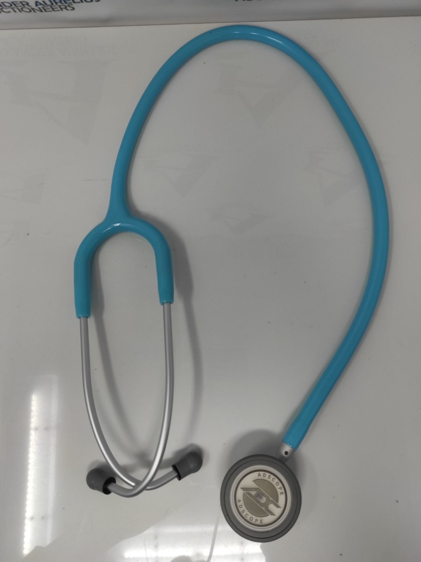 Adscope 619 - Ultra-lite Clinical Stethoscope - Turquoise - Image 2 of 2