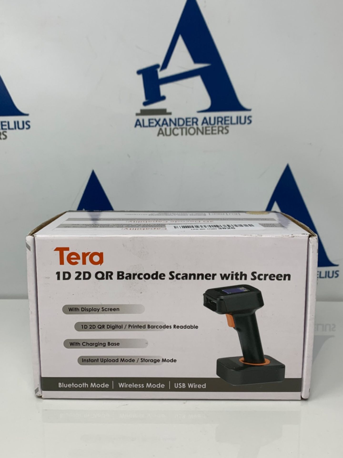 RRP £56.00 [INCOMPLETE] Tera 2D Barcode Scanner Wireless, Bluetooth QR Code Scanner, with Time Di - Image 2 of 3