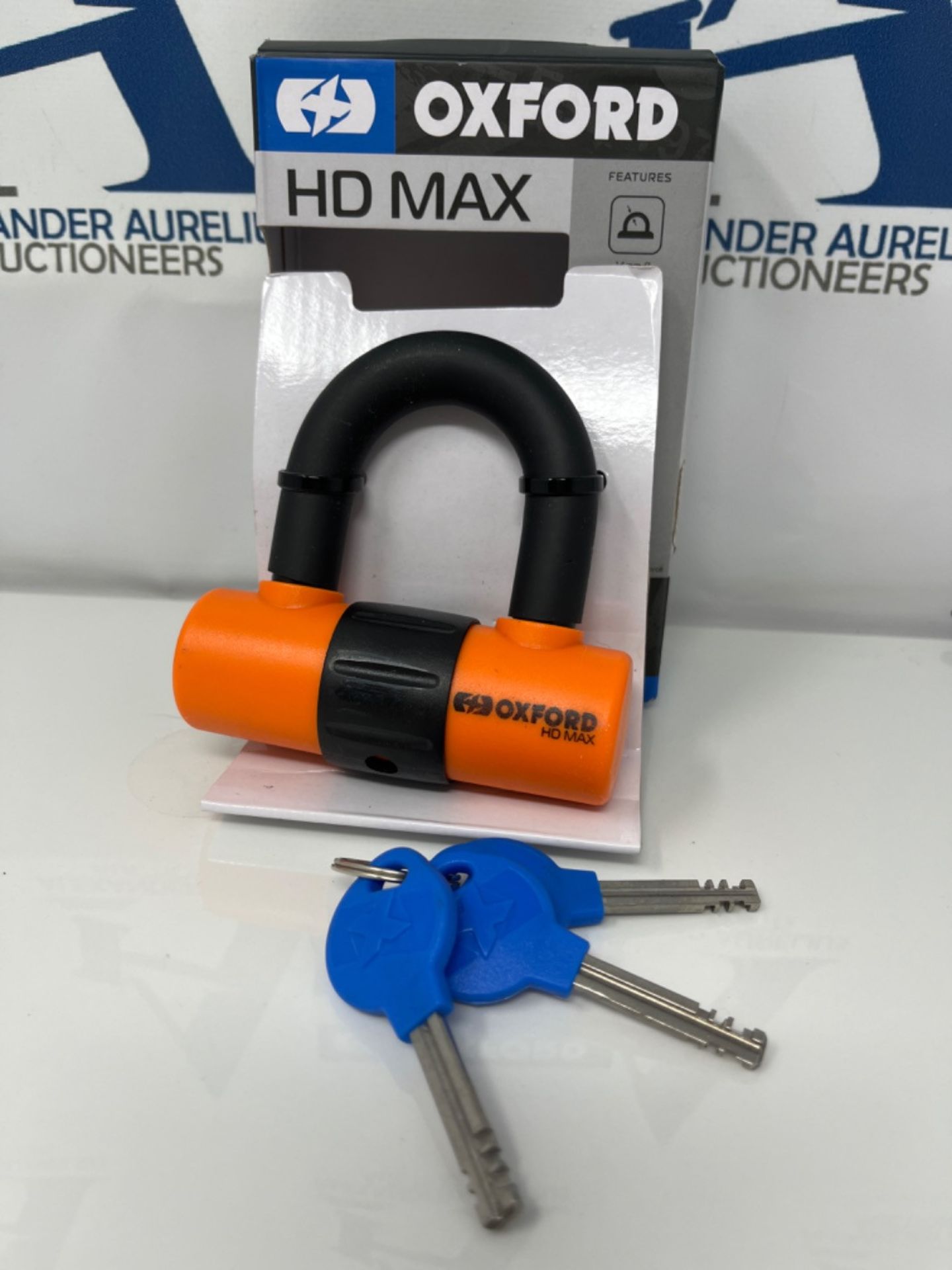 Oxford HD Max Orange High Security Motorcycle Steel Disc Lock LK312 - Image 2 of 3