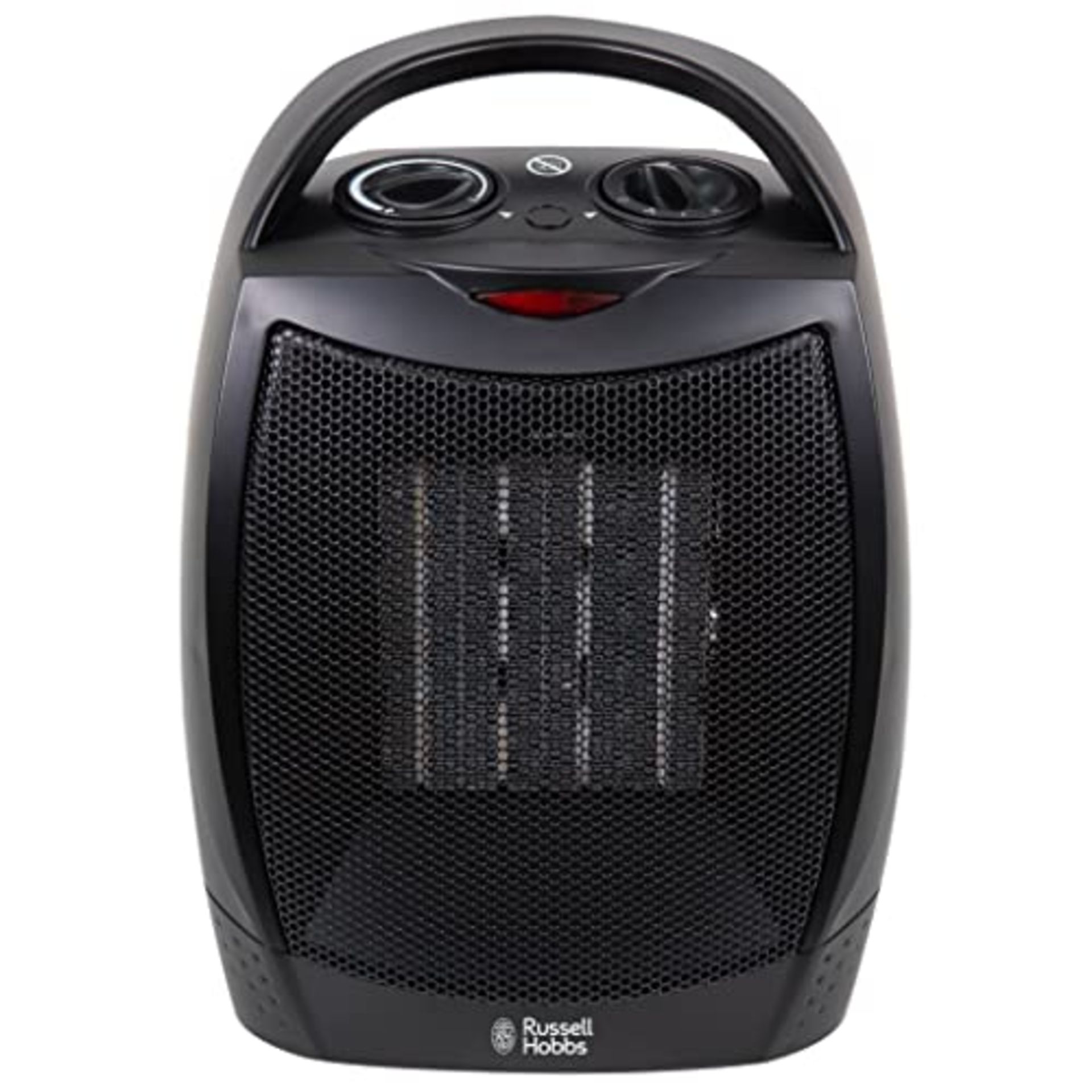 Russell Hobbs 1500W/1.5KW Electric Heater in Black PTC Ceramic Heater, Portable Uprigh