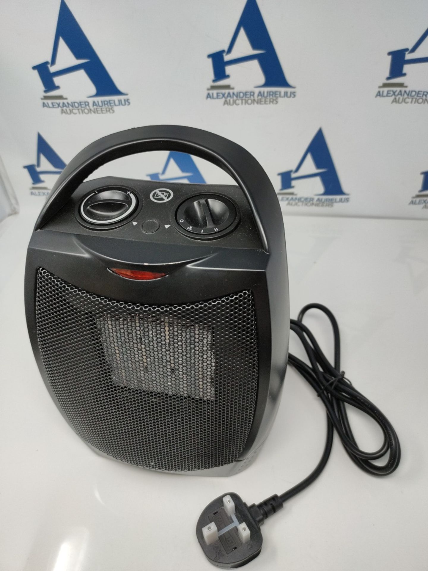 Russell Hobbs 1500W/1.5KW Electric Heater in Black PTC Ceramic Heater, Portable Uprigh - Image 3 of 3