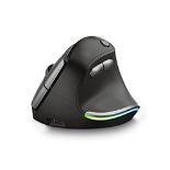 Trust 24110 Bayo Vertical Mouse, Rechargeable Ergonomic Mouse, 800-2400 DPI, RF 2.4GHz