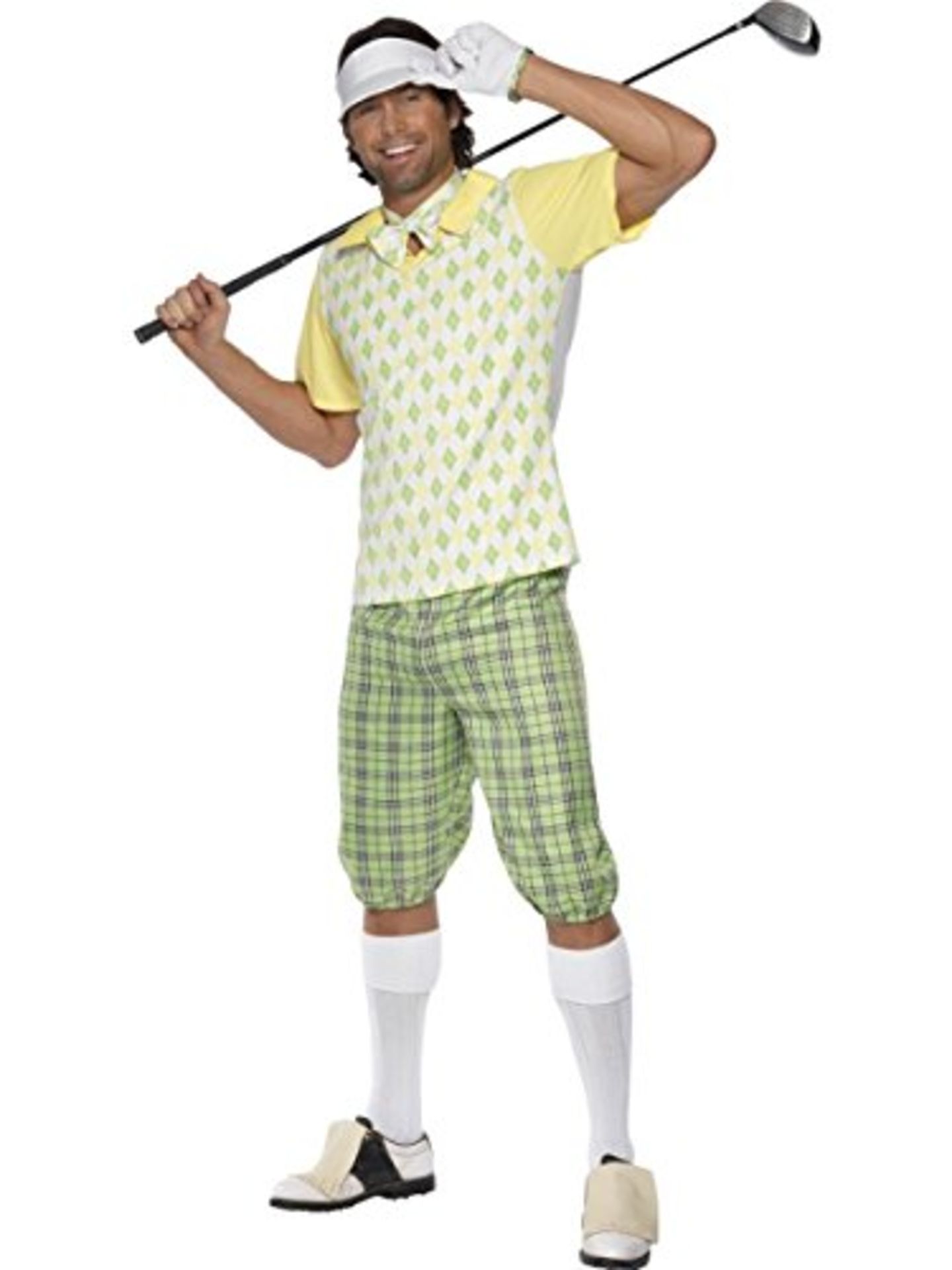 Smiffys Gone Golfing Costume, Green, M
