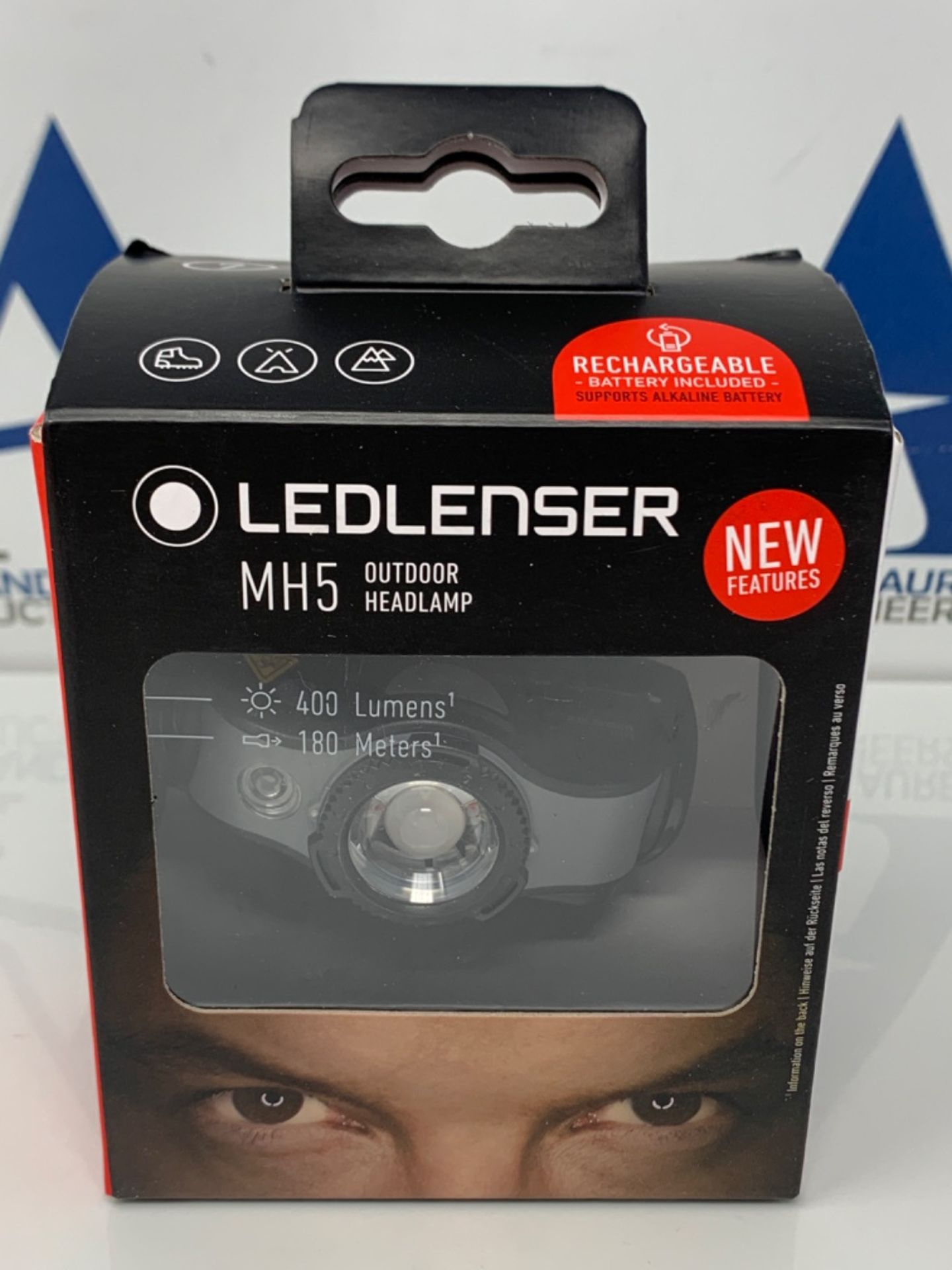 RRP £53.00 Ledlenser MH5 - Rechargeable Outdoor LED Head Torch, Super Bright Powerful 400 Lumens - Image 2 of 3