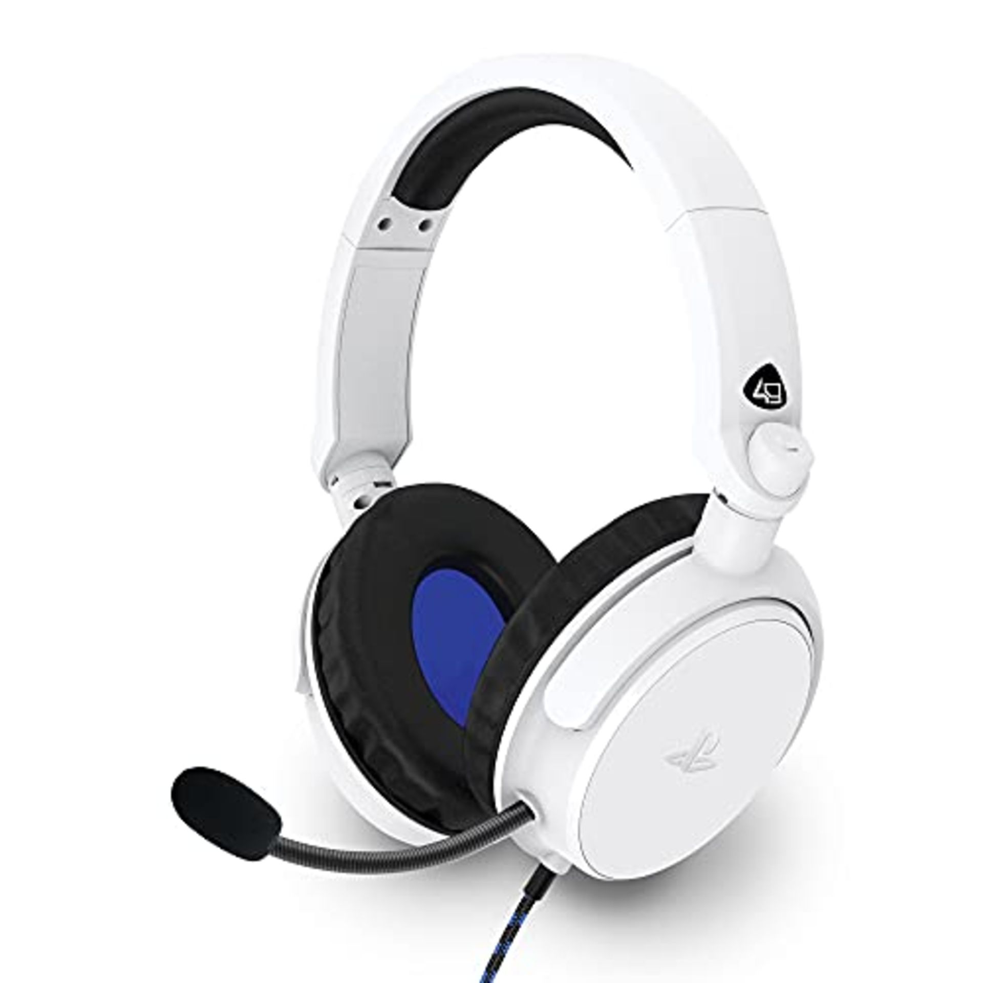 4Gamers PRO4-50s Casque de Jeu stéréo sous Licence Officielle pour PS4 Blanc