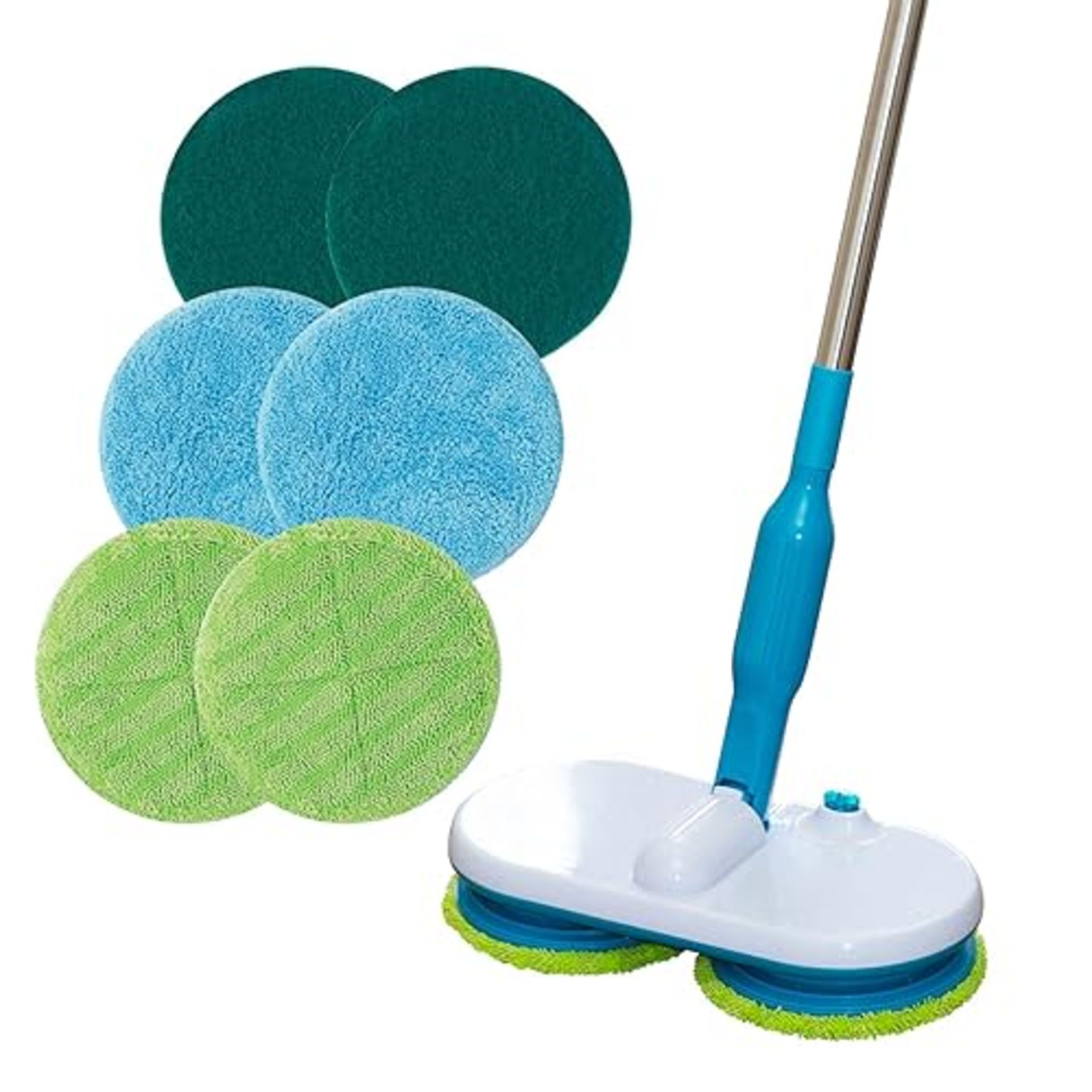 High Street TV Floating Mop - Motorised Cordless & Rechargeable - Spinning Mop - Inclu