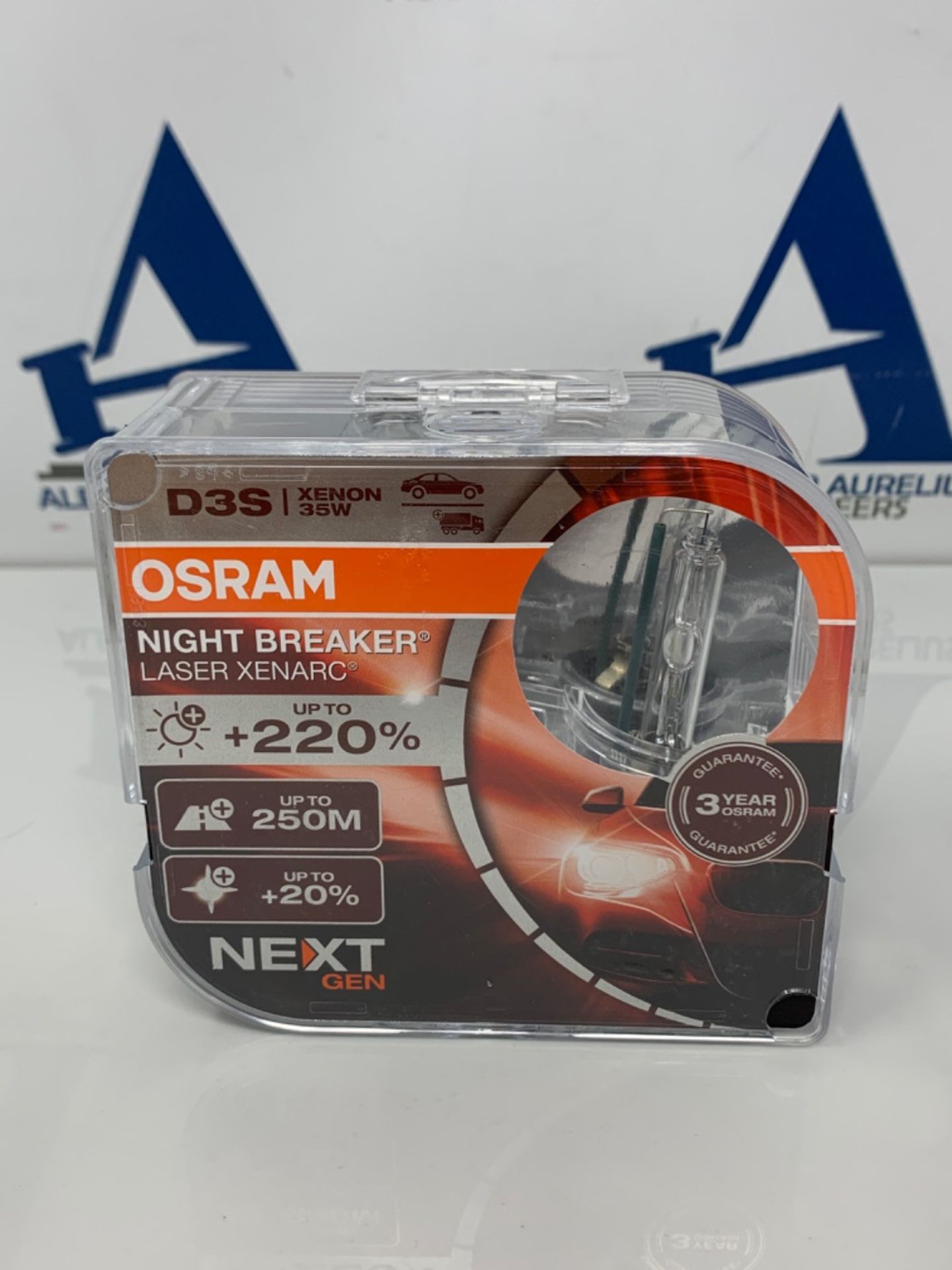 RRP £151.00 OSRAM XENARC NIGHT BREAKER LASER D3S, Next Generation, 220% more brightness, HID xenon - Image 2 of 3