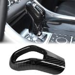 Dioche Gear Shift Cover Trim, Carbon Fiber Style Car Gear Shift Knob Cover Trim for La