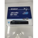 RRP £59.00 EDISION PICCOLLO S2+T2/C, Combo Receiver DVB-S2/T2/C H265 HEVC, C.I, Full HD, USB, 2in