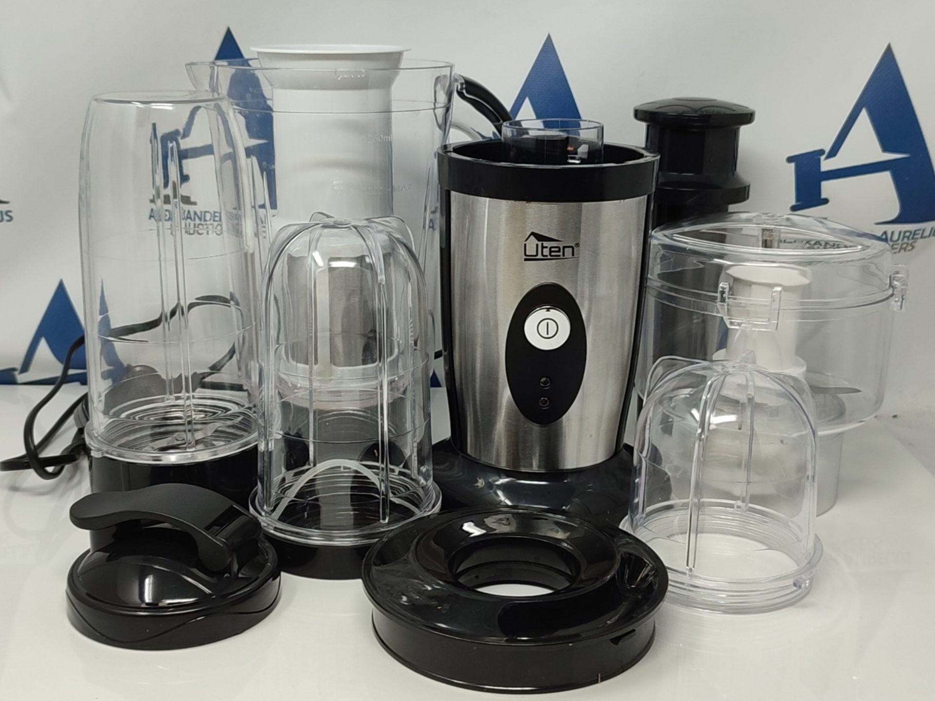 Blender Food Processor, Uten Small Mini Portable Smoothie Maker and Mixer Family Perso - Image 2 of 2