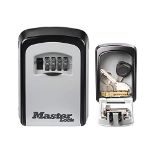 MASTER LOCK Key Safe Wall Mounted, Medium 85 x 119 x 36 mm, Outdoor, Mounting Kit, for