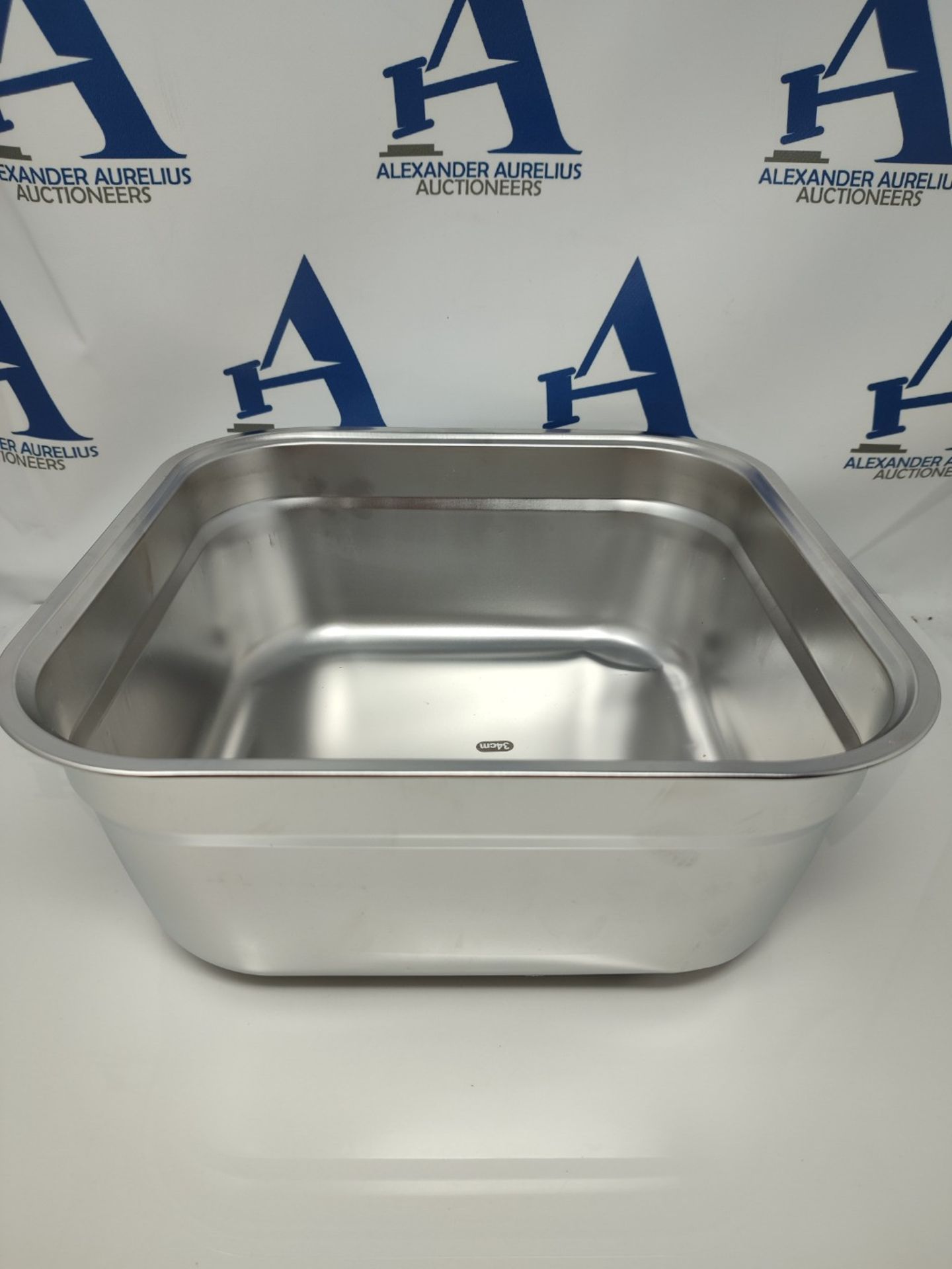 ASelected Washing Up Bowl, 304 Stainless Steel Large Rectangular 10 Litre Washing Basi