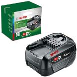 RRP £60.00 Bosch Home and Garden Battery Pack PBA 18V (battery 4.0 Ah W-C, 18 Volt System, in car