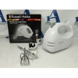 Russell Hobbs Food Collection Hand Mixer with 6 Speed 14451, 125 W - White