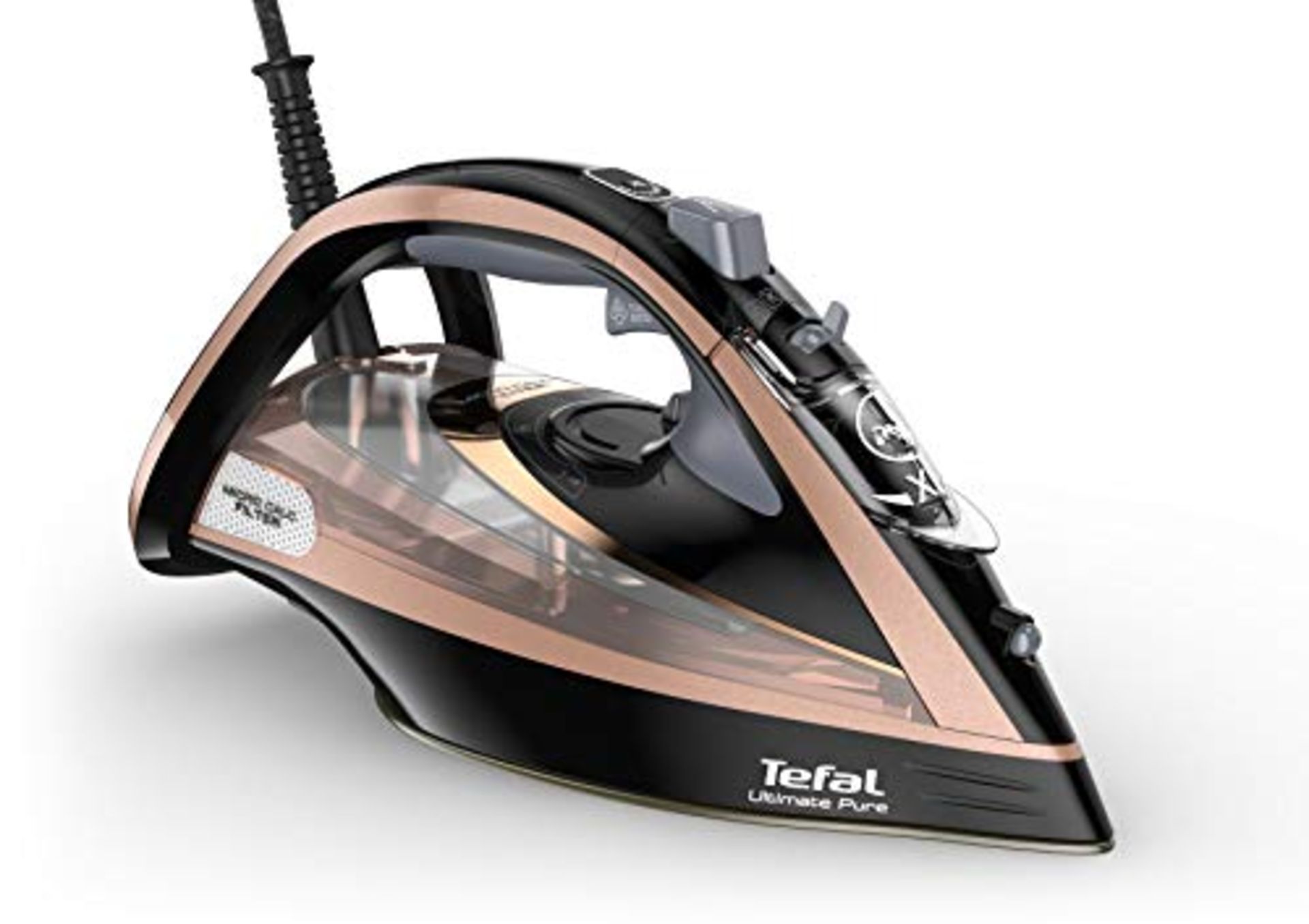 RRP £119.00 Tefal Ultimate Pure Steam Iron, 260g/min Steam Boost, 350ml Water Tank, 3m Power Cord,