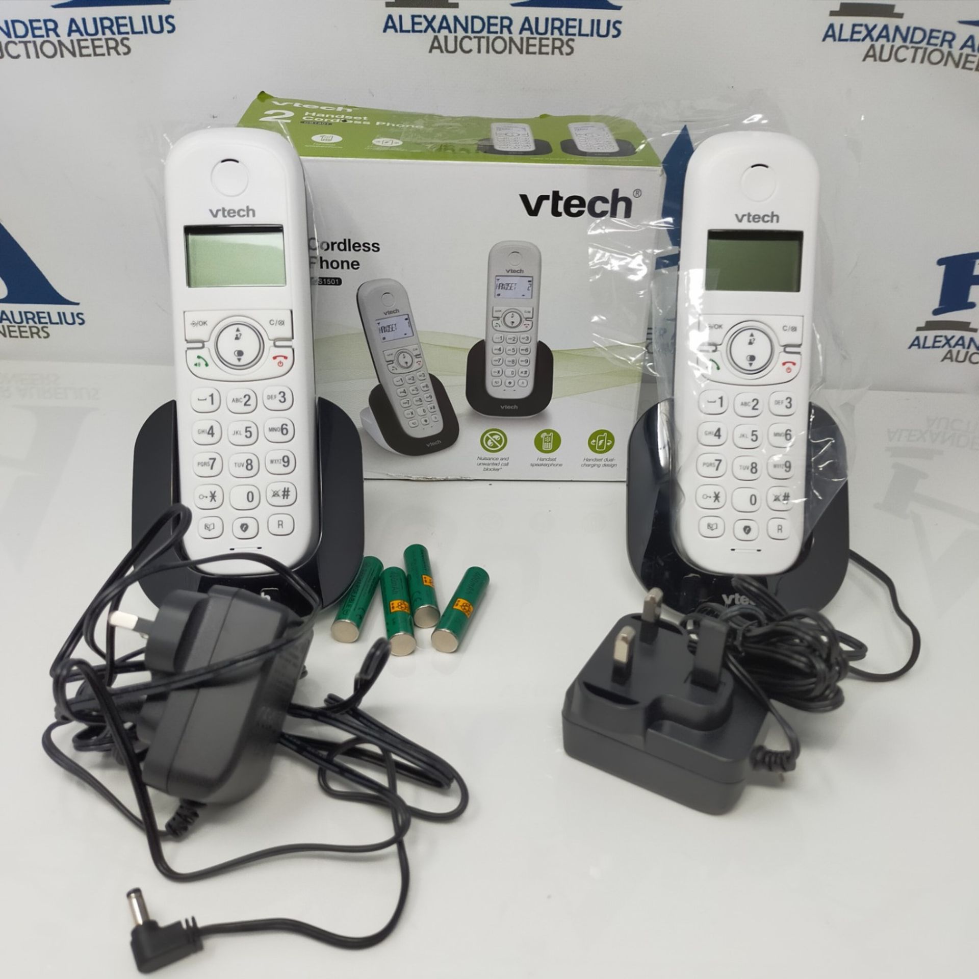 VTech CS1501 2-Handset Dual-Charging DECT Cordless Phone with Call Block, Caller ID/Ca - Image 3 of 3