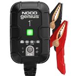 NOCO GENIUS1UK, 1A Car Battery Charger, 6V and 12V Portable Smart Charger, Battery Mai