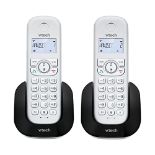 VTech CS1501 2-Handset Dual-Charging DECT Cordless Phone with Call Block, Caller ID/Ca